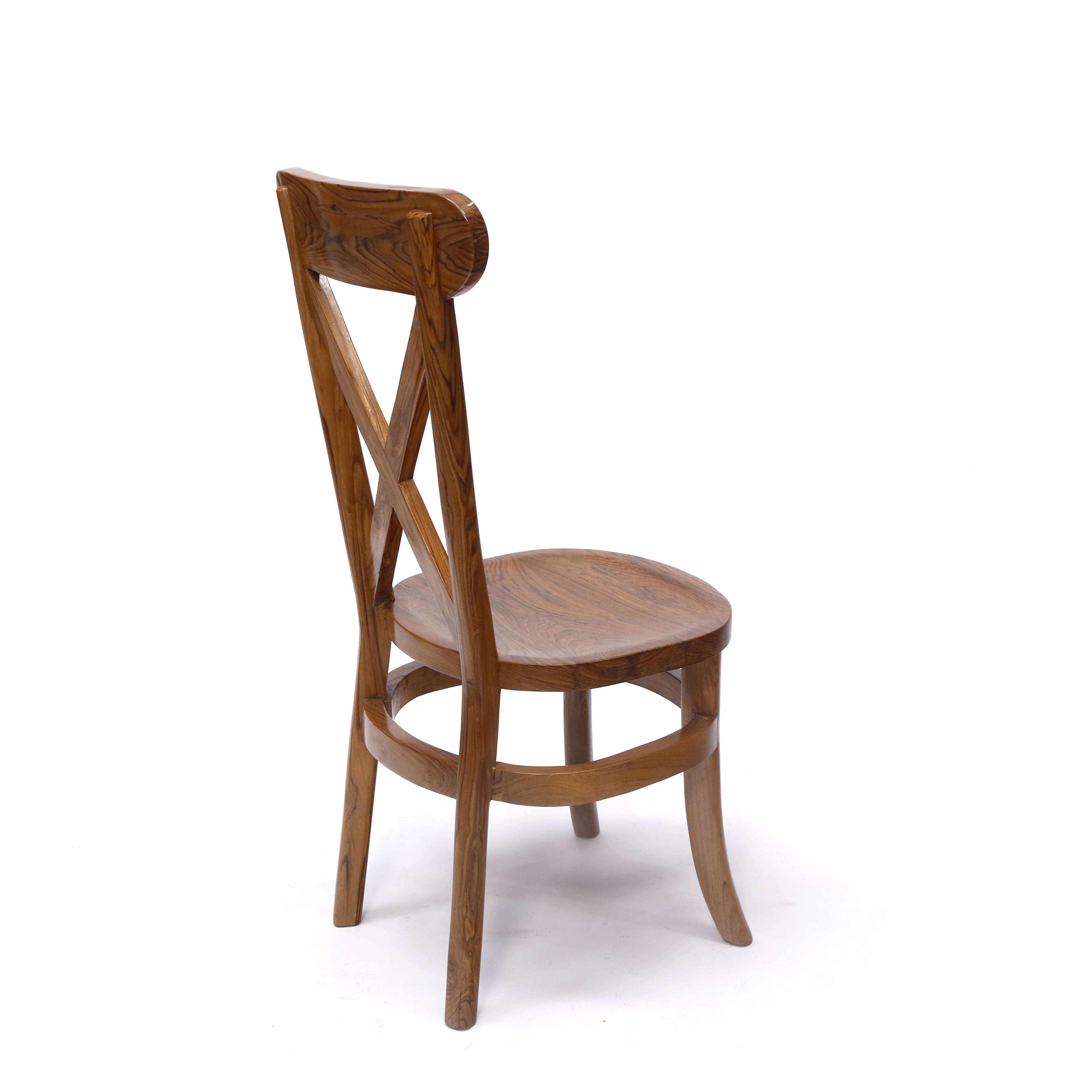 (Set of 2) Criss Cross Curved Dining Chair Dining Chair