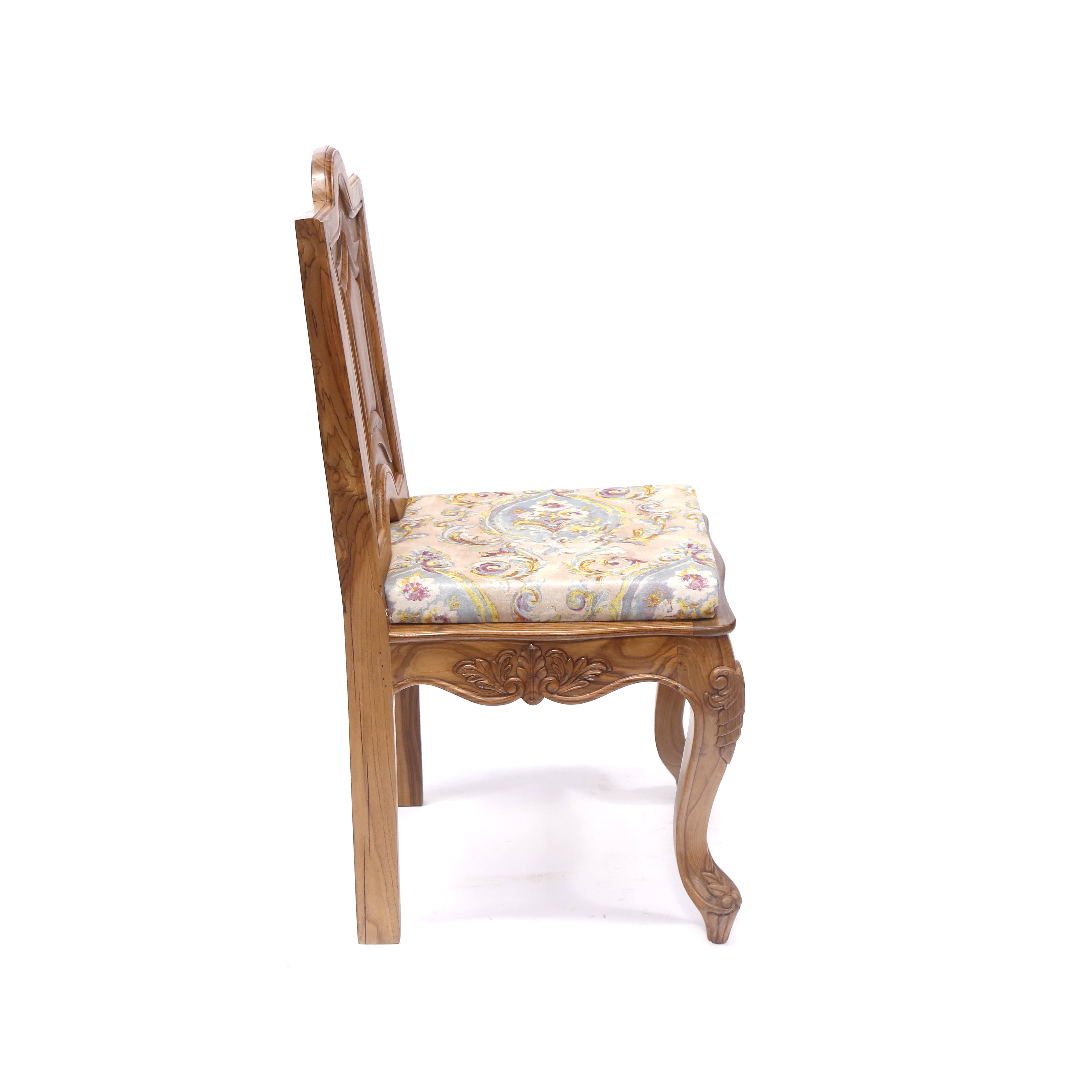 (Set of 2) Wood Ornate Dinning Chair Dining Chair