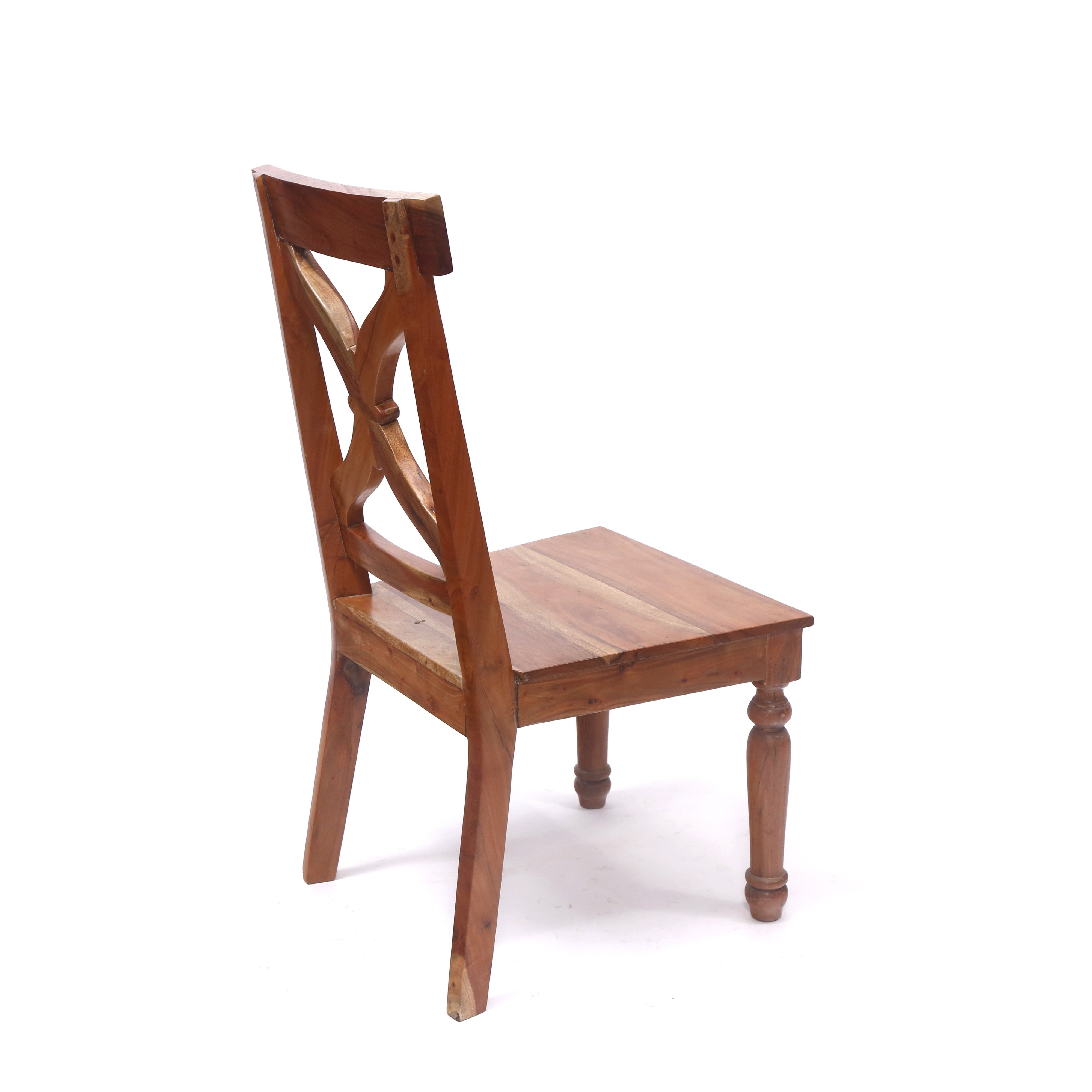 (Set of 2) Cross Backed Solid Wood Dinning Chair Dining Chair