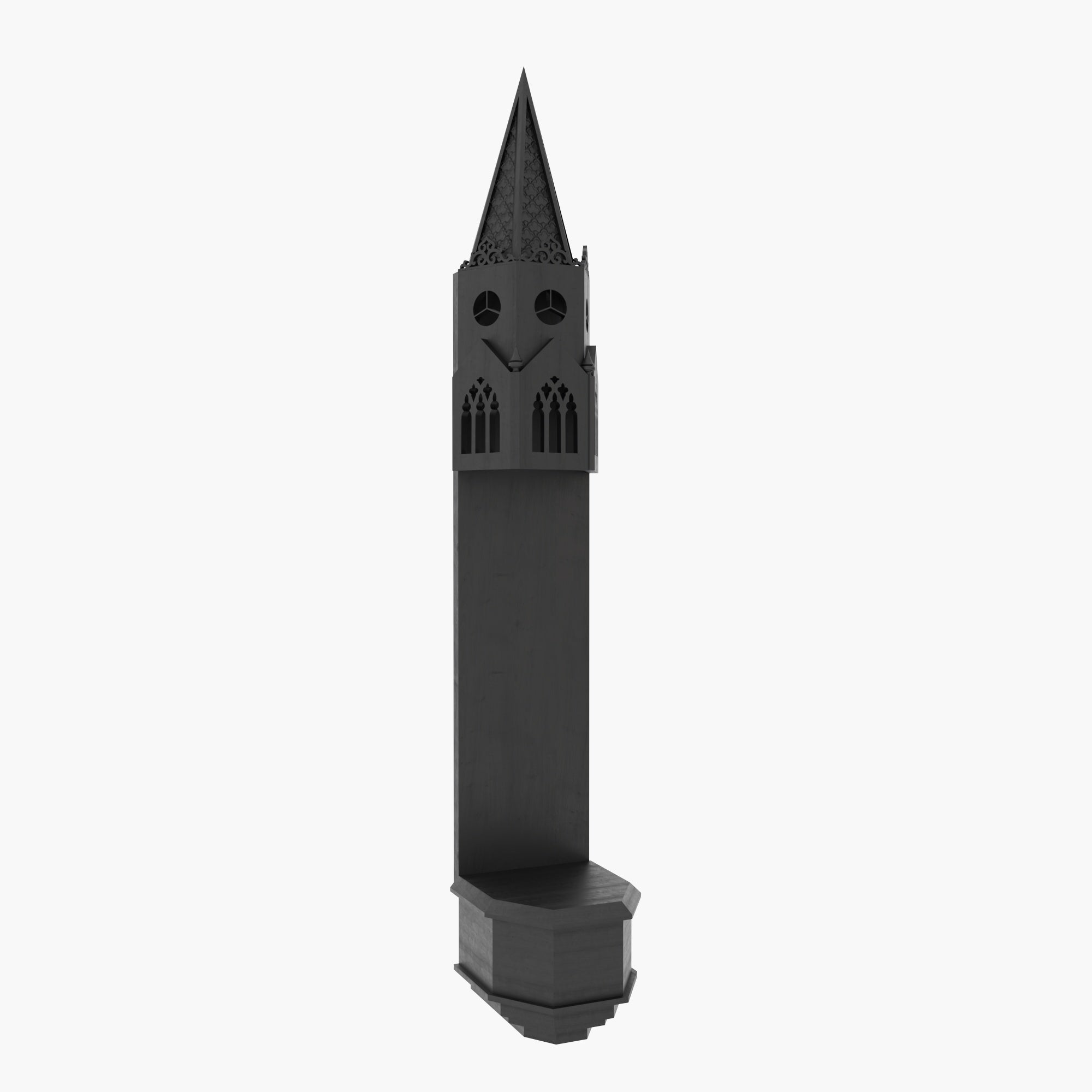 Gothic Wall Altar with Architectural Spire Design Altar
