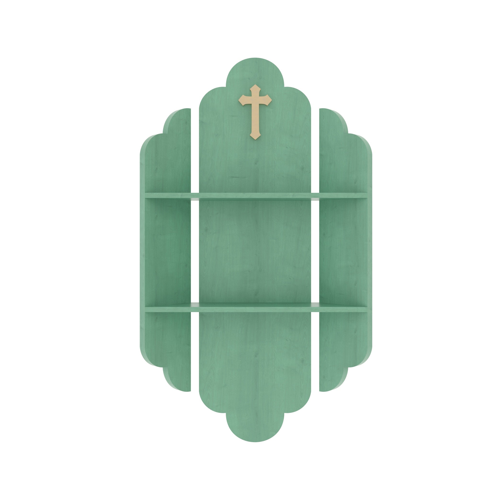 Wall Altar Shelf with Dual Display Levels Altar