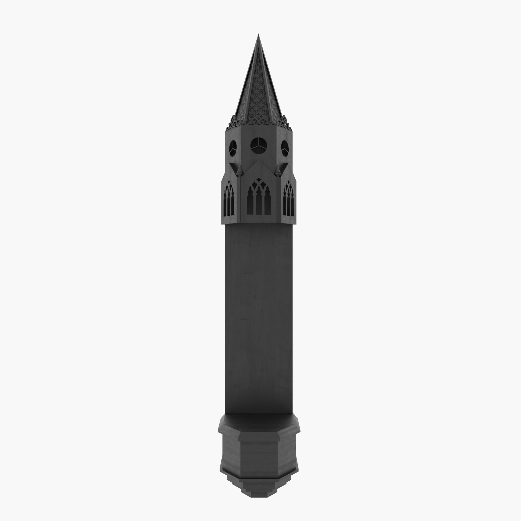 Gothic Wall Altar with Architectural Spire Design Altar