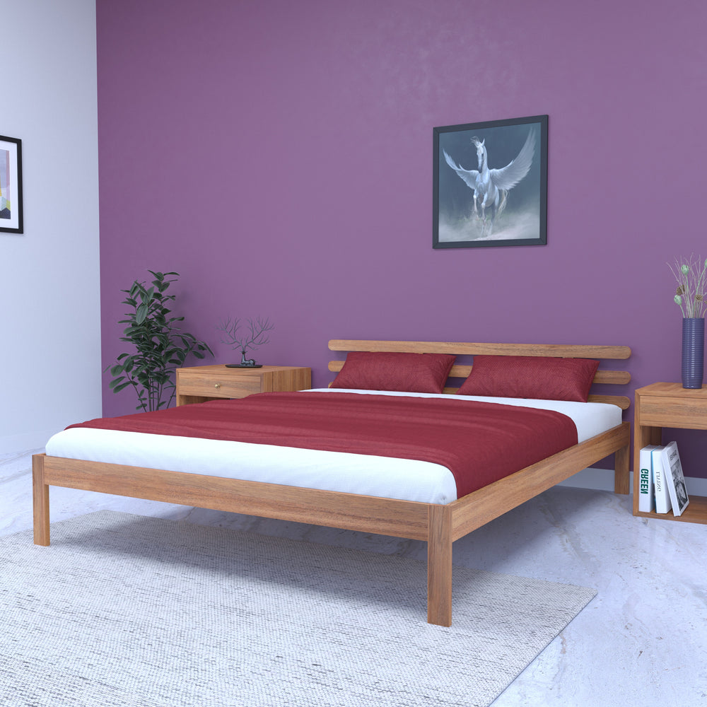Whimsical Modern Bedroom: Purple Accent Wall & Unicorn Art