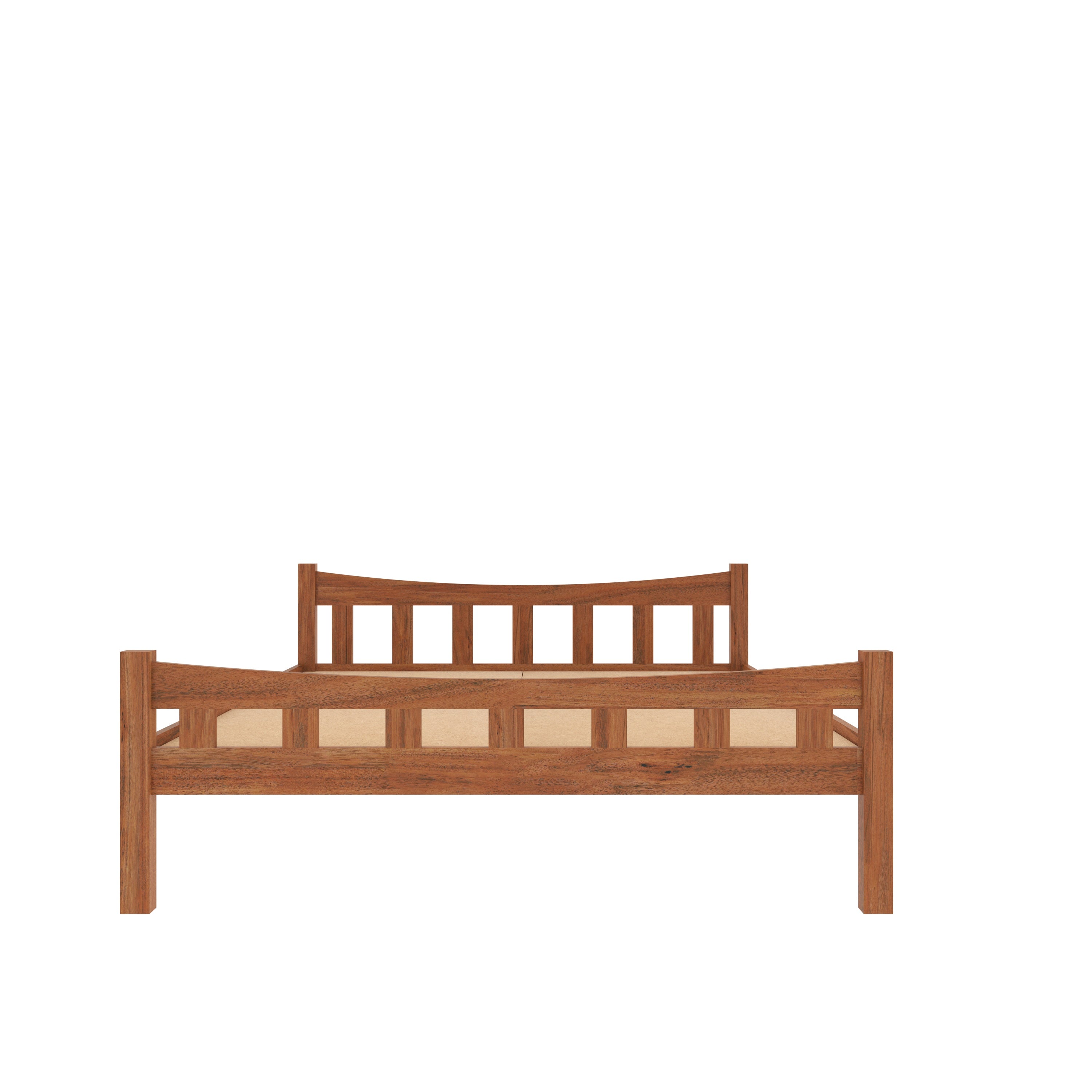 Contemporary Rustic Bedroom: Teal Accent Wall & Wooden Platform Bed bed