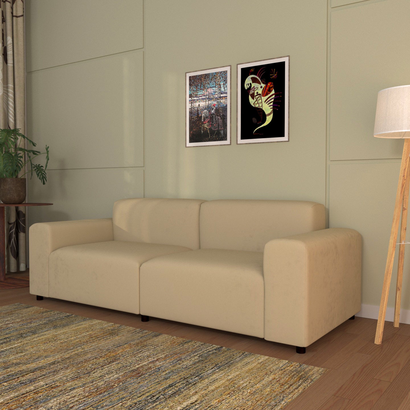 Premium Soft Touch Comfort 2 Seater Sofa for Living Room Sofa