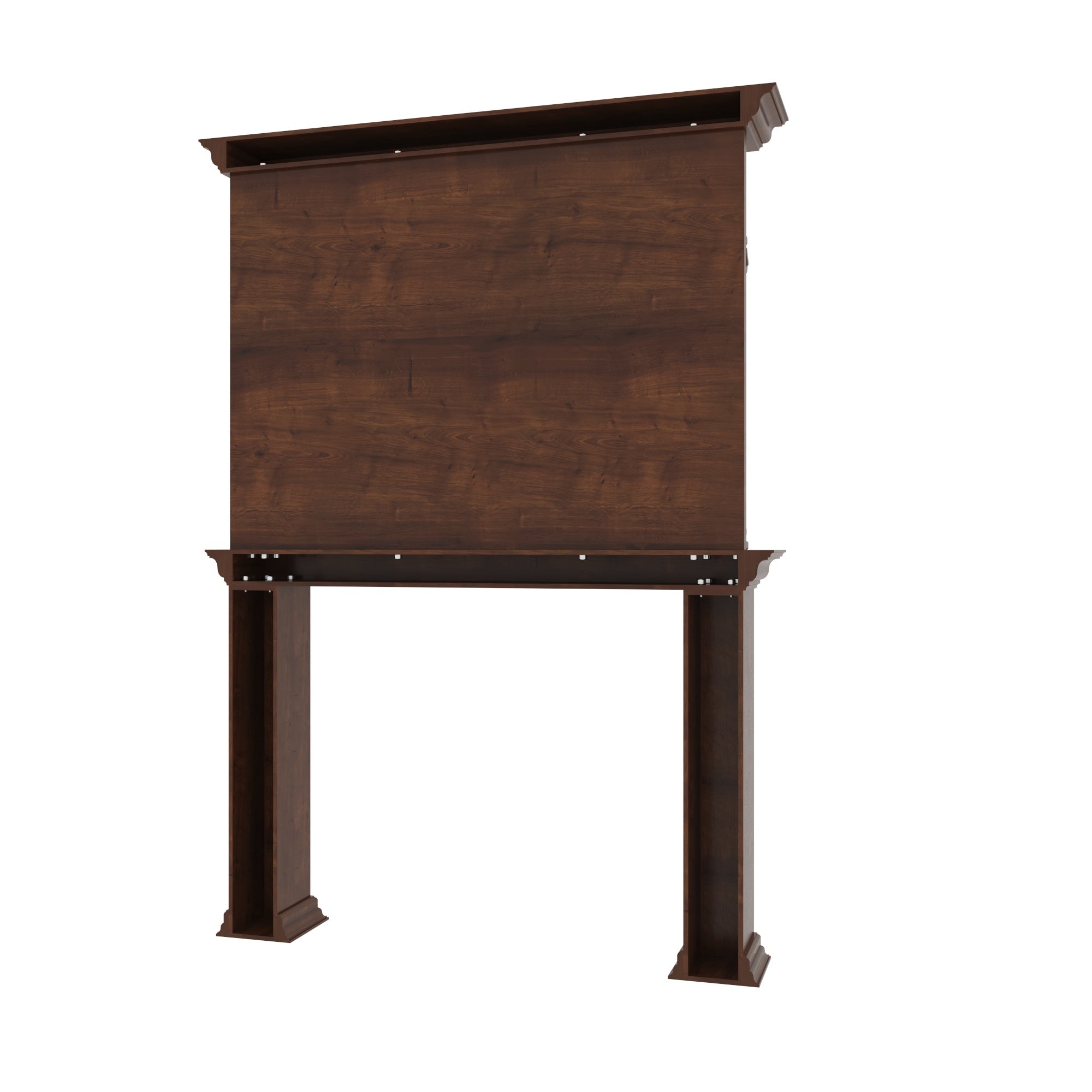 Regal Fireplace TV Wall Unit with Classic Crown Detailing Tv stand