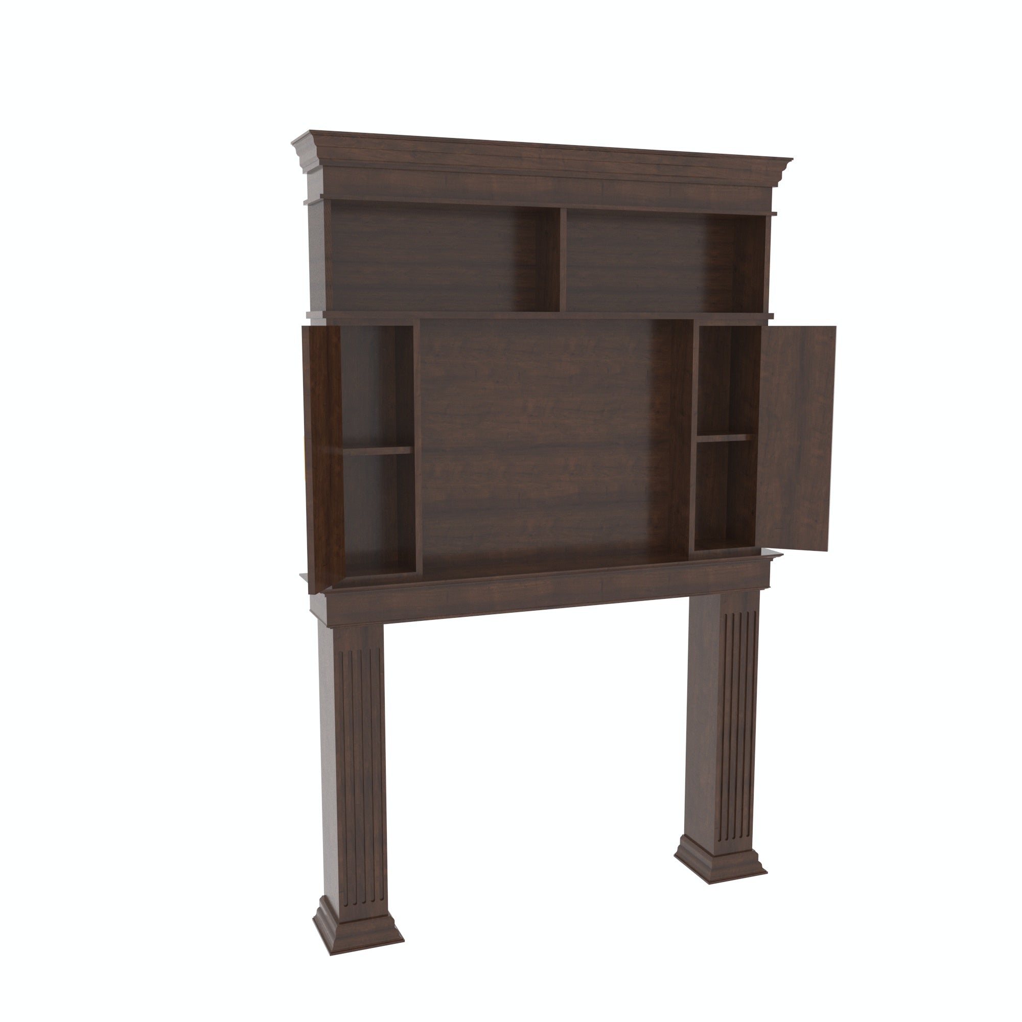 Classic Fireplace TV Unit with Display Shelving Tv stand