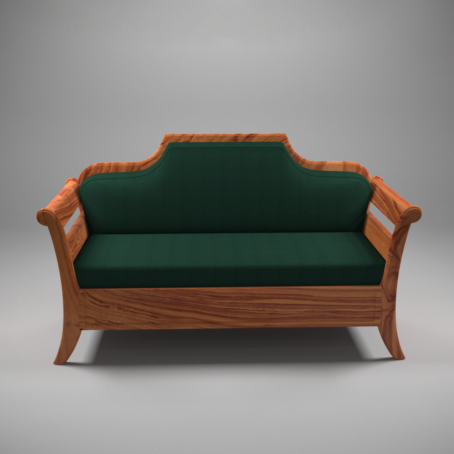 HighTable Solid teak natural polish 2 Seater Sofa Sofa