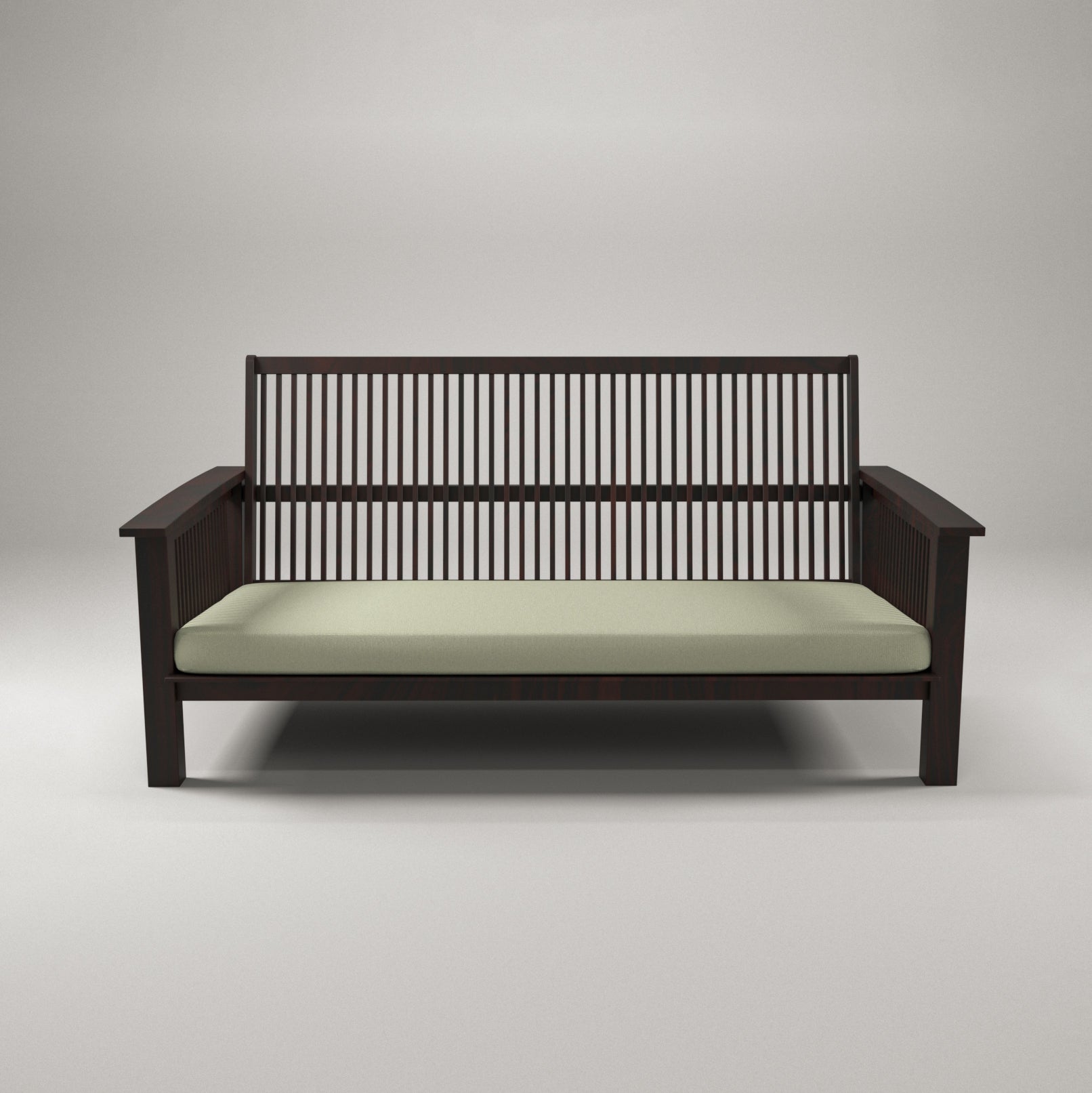 Monarch 3 Seater wooden Sofa with 6 Cushions (4 Small & 2 Large) Sofa