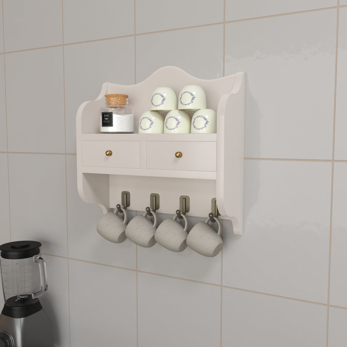 Handcrafted Wall Rack - Traditional Indian Design