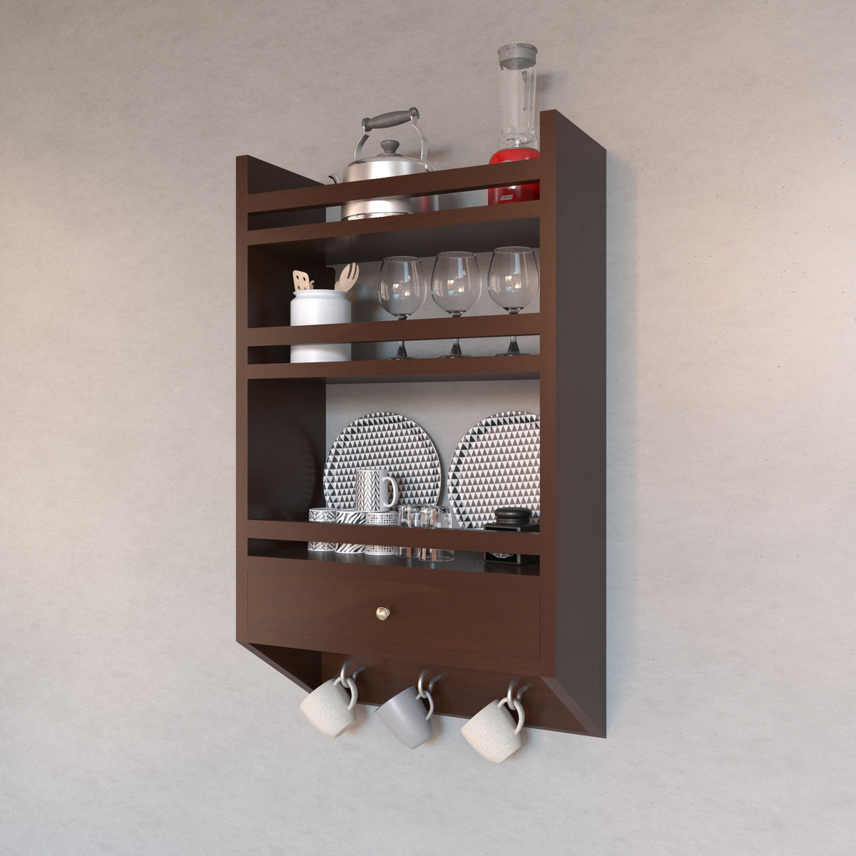 Premium Wall Rack - Heritage Indian Craftsmanship