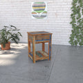 Colorful Reclaimed Wood Bedside Table - Nightstand with Drawer Bedside