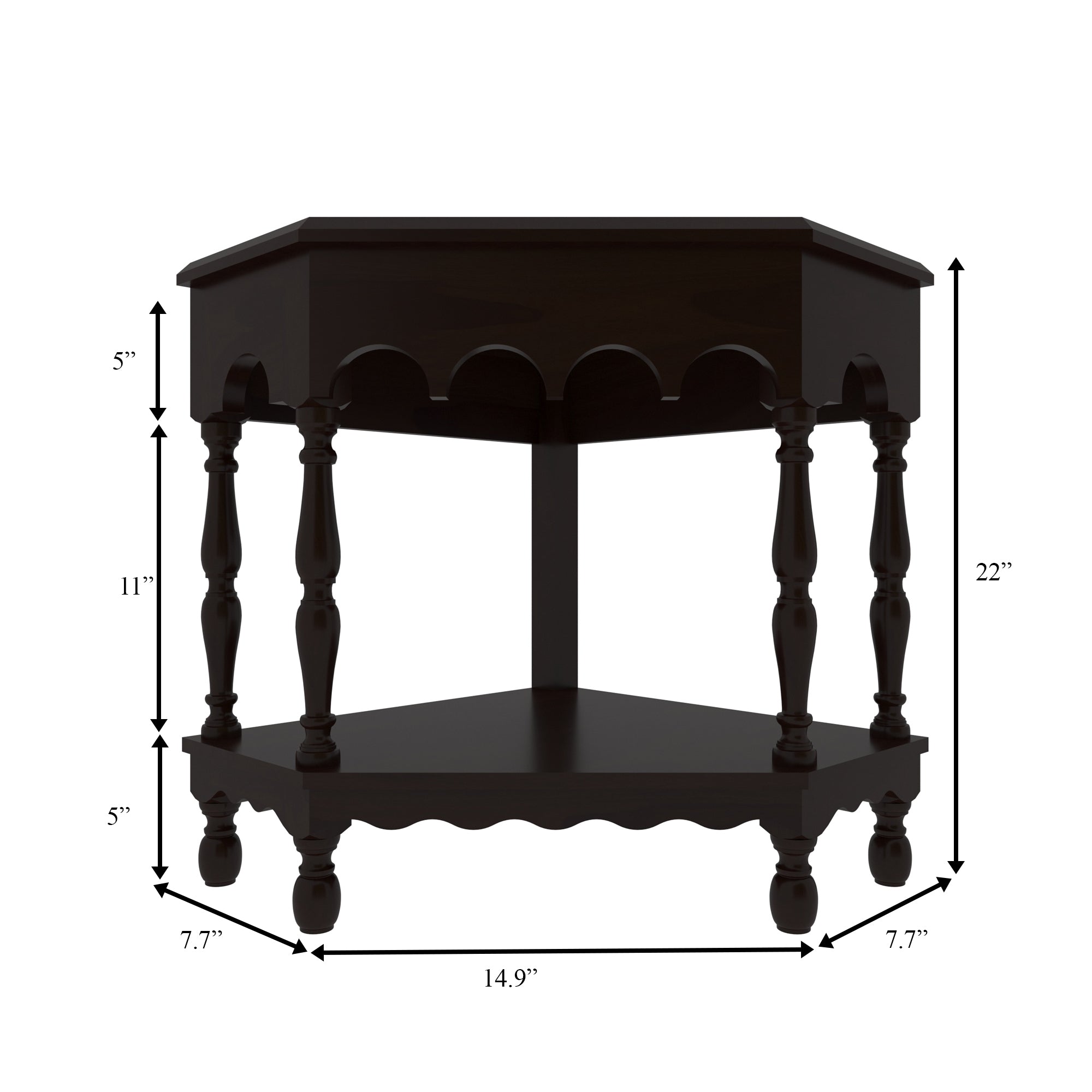 Artisan Side Table - Heritage Indian Craftsmanship Rack