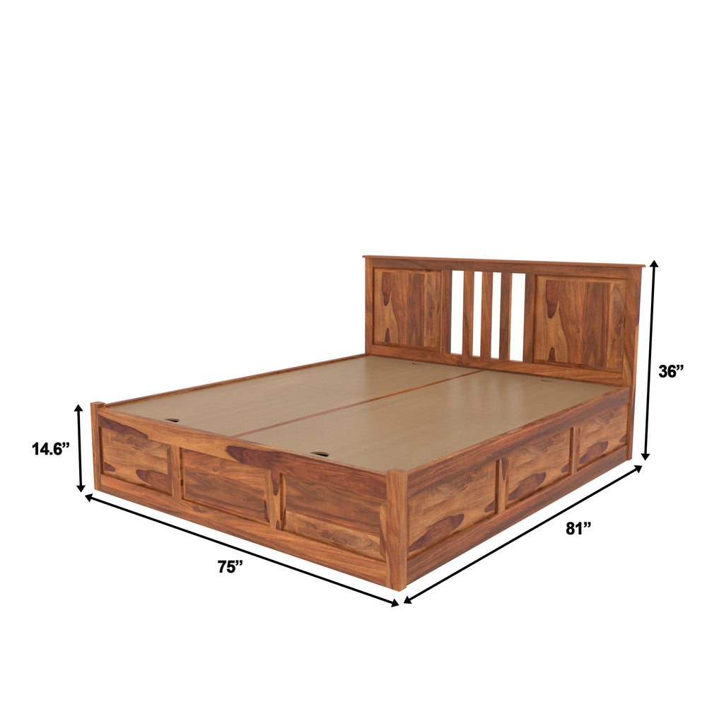 Minimalist Handcrafted Storage Bed