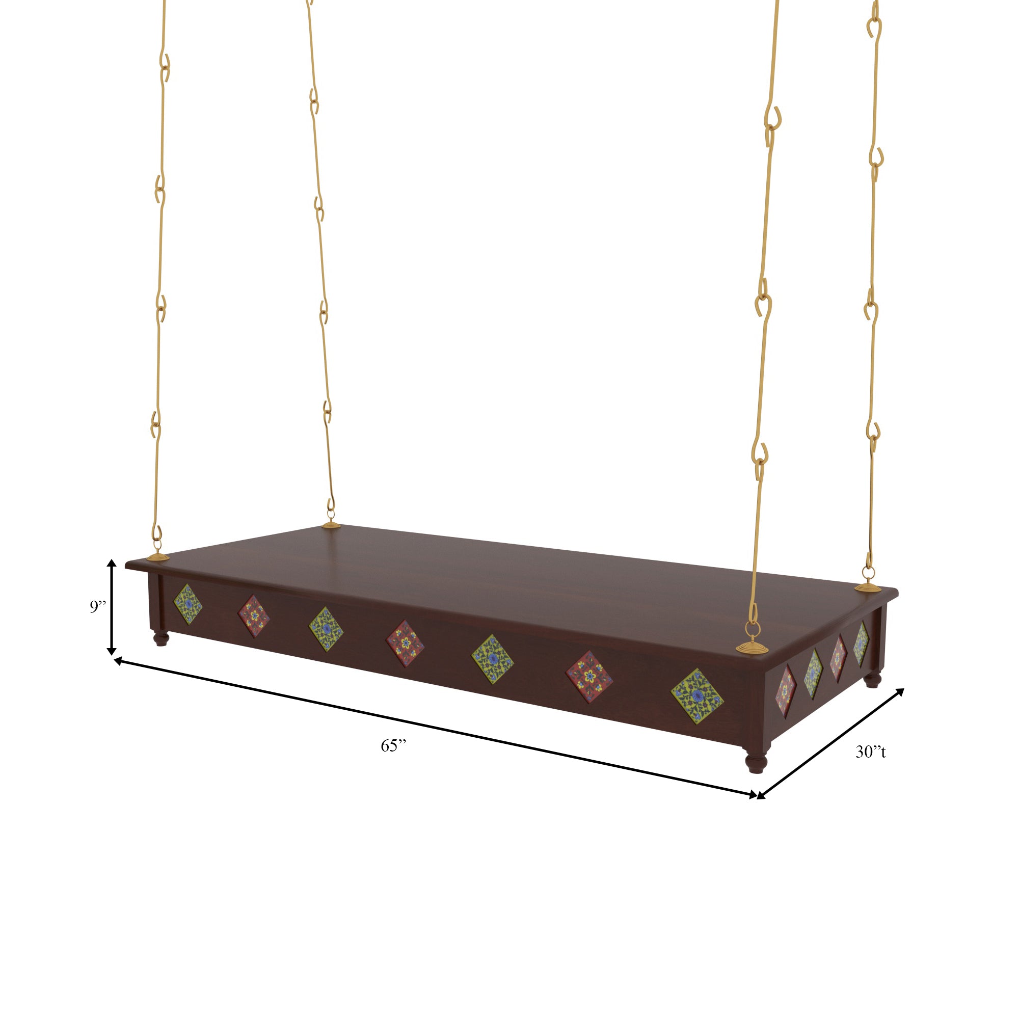 Intricate Jhula Seat - Master Artisan Creation Swing