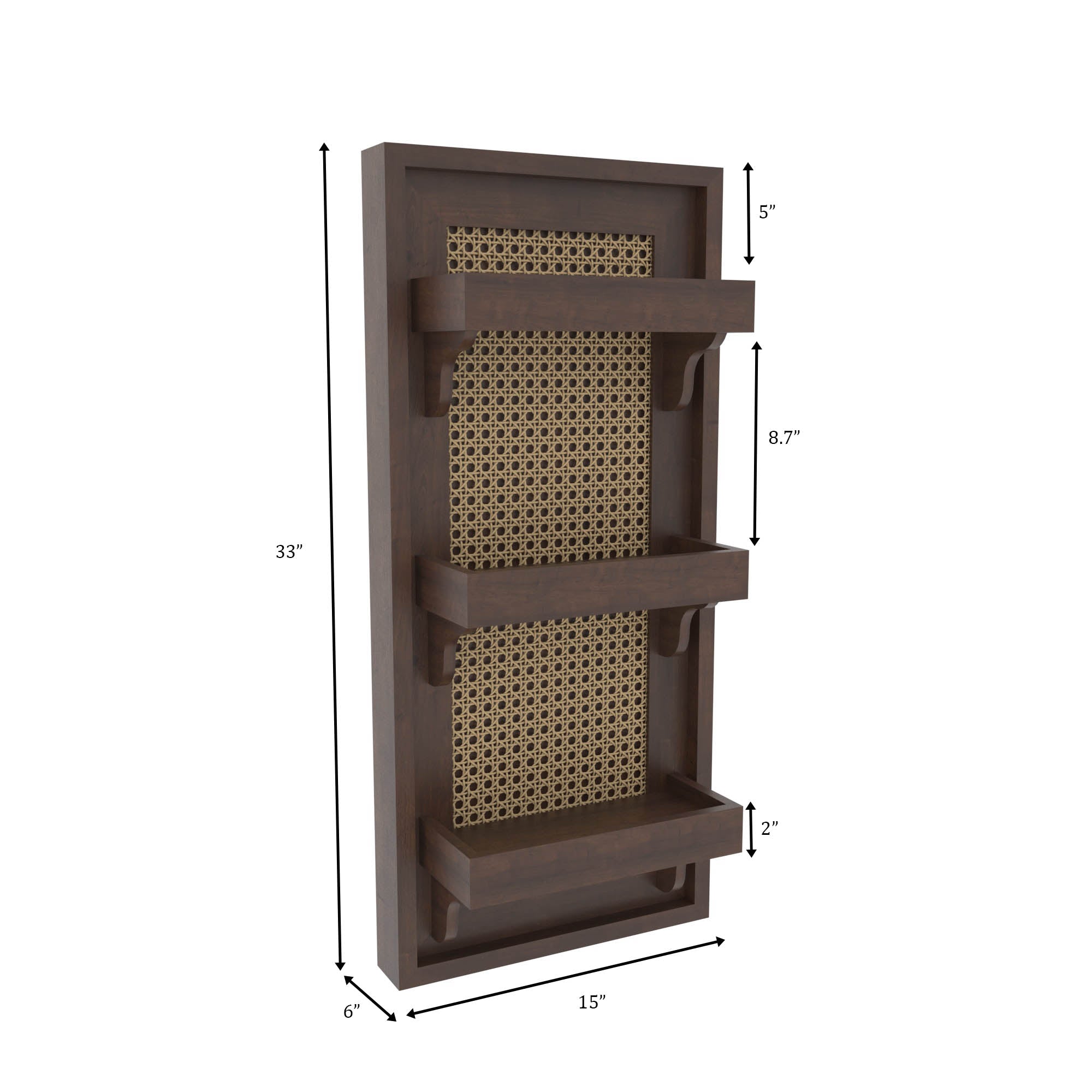 Elegant Wooden Wall Rack Wall Rack