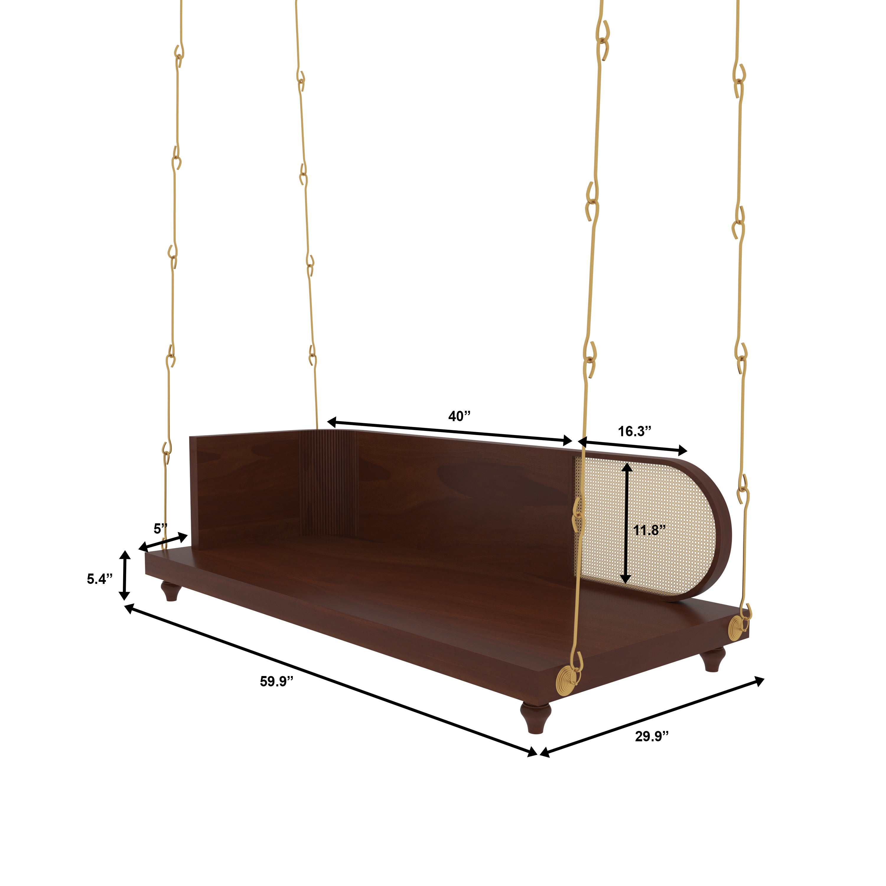 Elegant Wooden Indoor Swing with Minimalist Design – Perfect for Modern Homes Swing