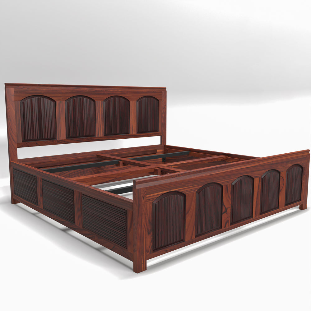 Solid Teak Traditional Bed