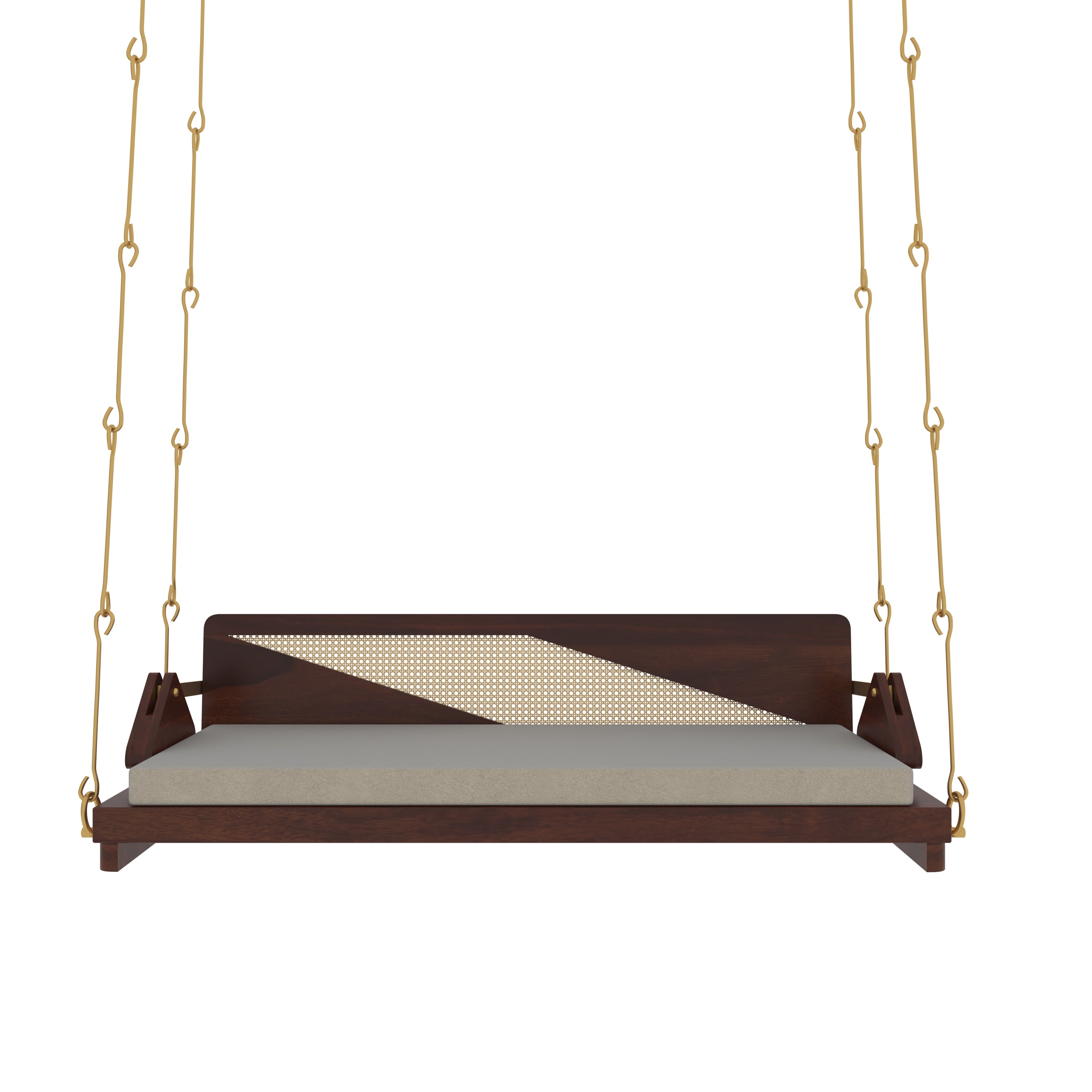 Modern Wooden Indoor Swing with Minimalist Design in Cozy Living Room Swing