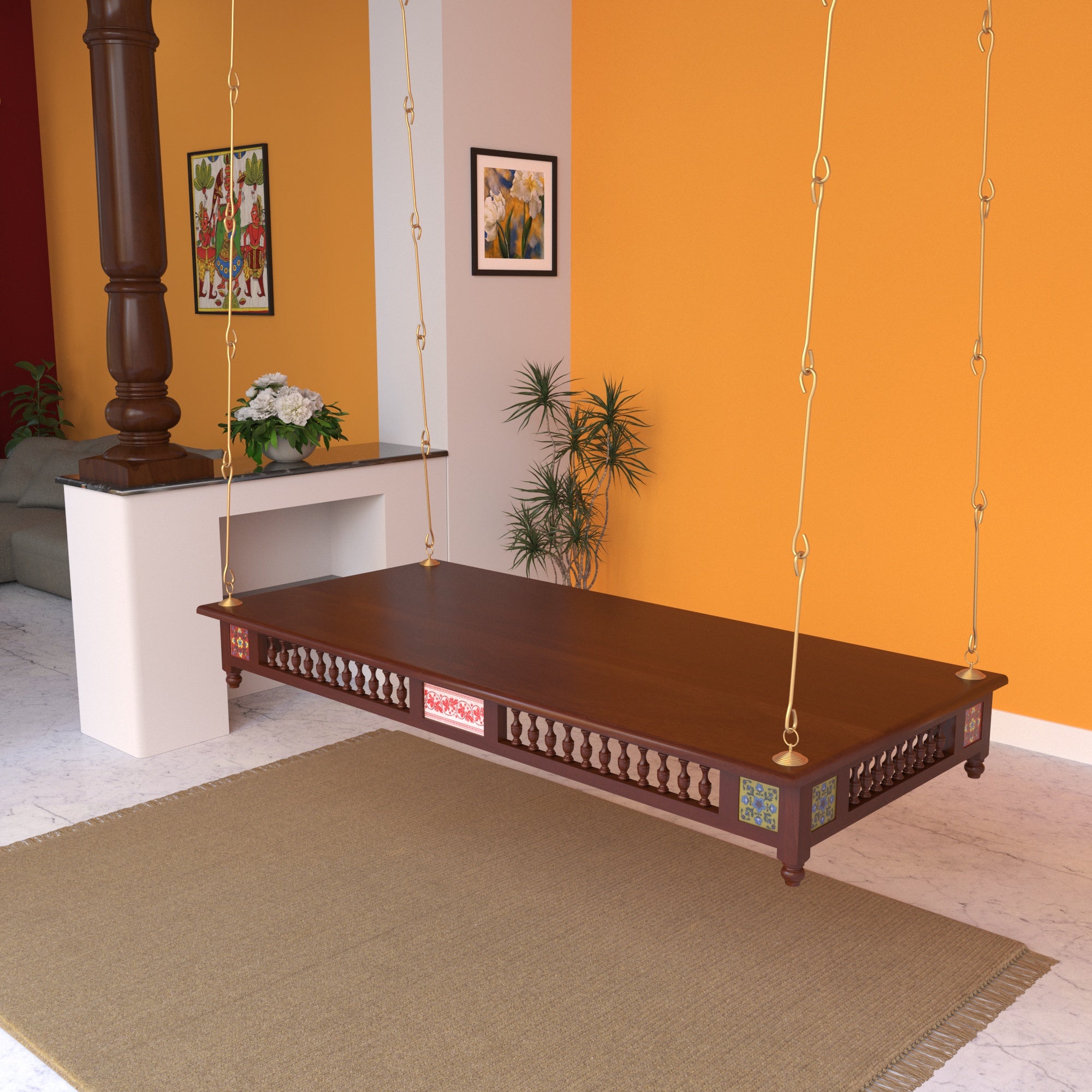 Timeless Indian Swing - Artisan Jhula Masterpiece Swing