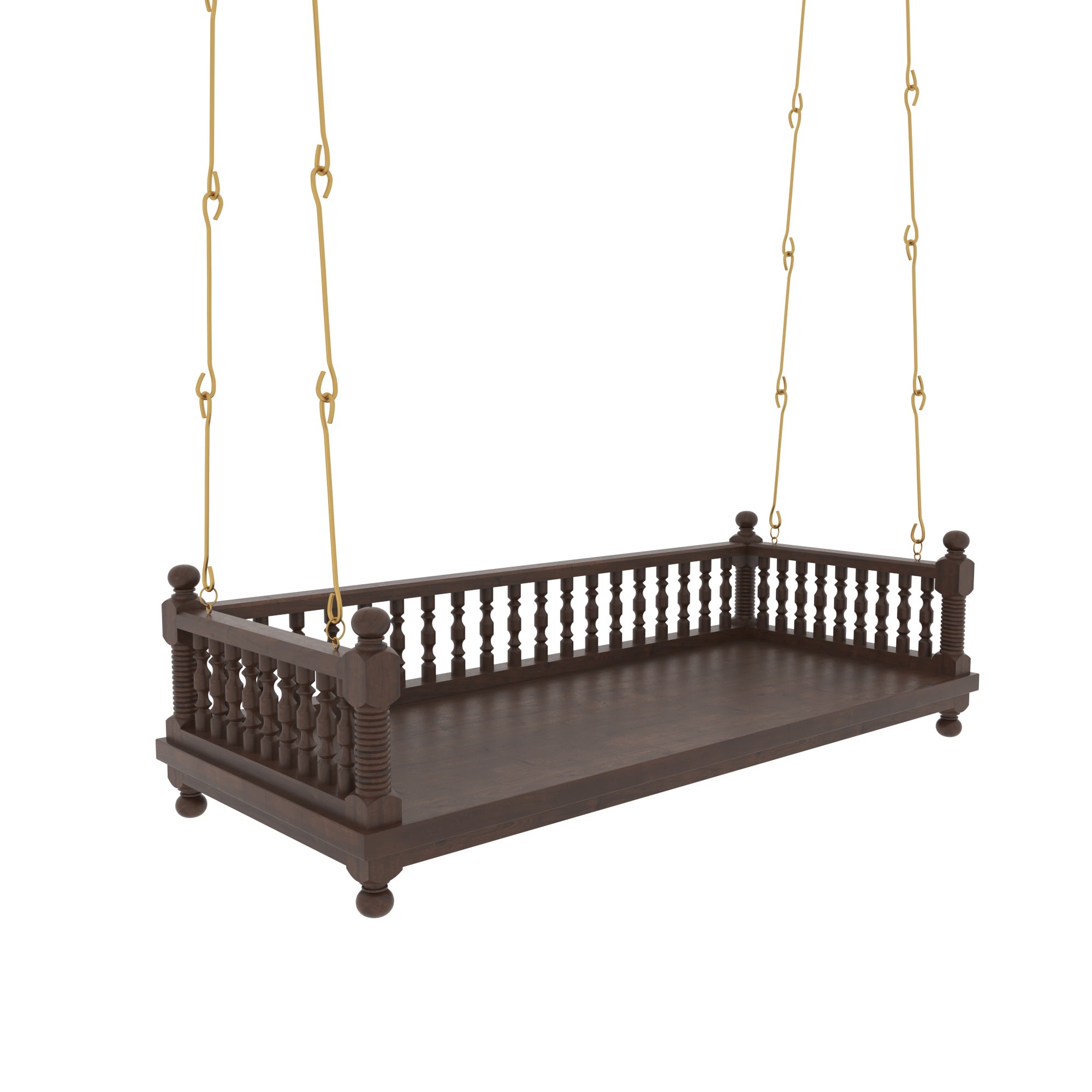 Grand Colonial Baluster Hanging Swing Swing