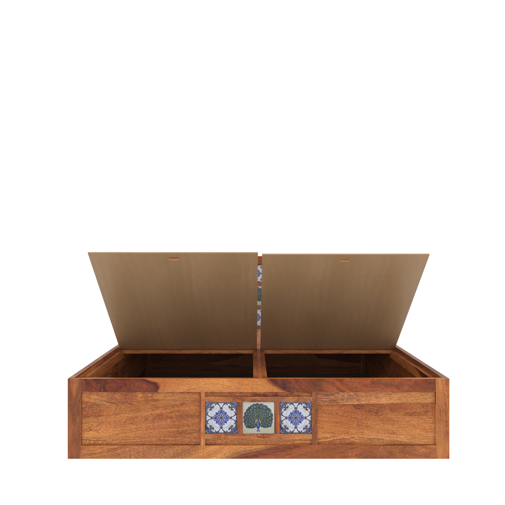 Handcrafted Majesty tile King size storage Bed