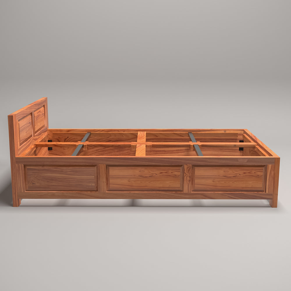 Wooden Designed Single Bed (Teak Wood)