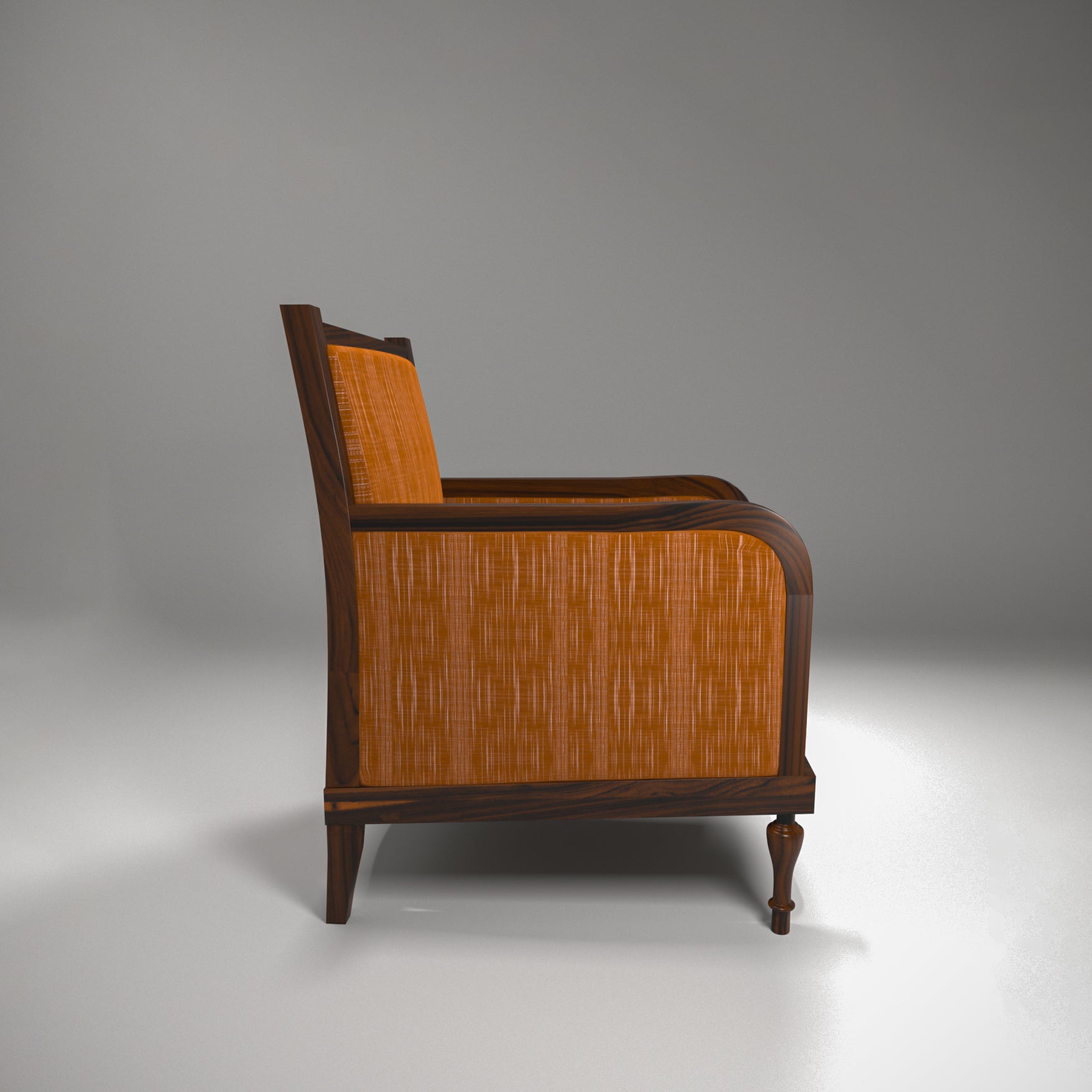 Rustic Upholstered Handmade Wooden Arm Chair for Home Arm Chair