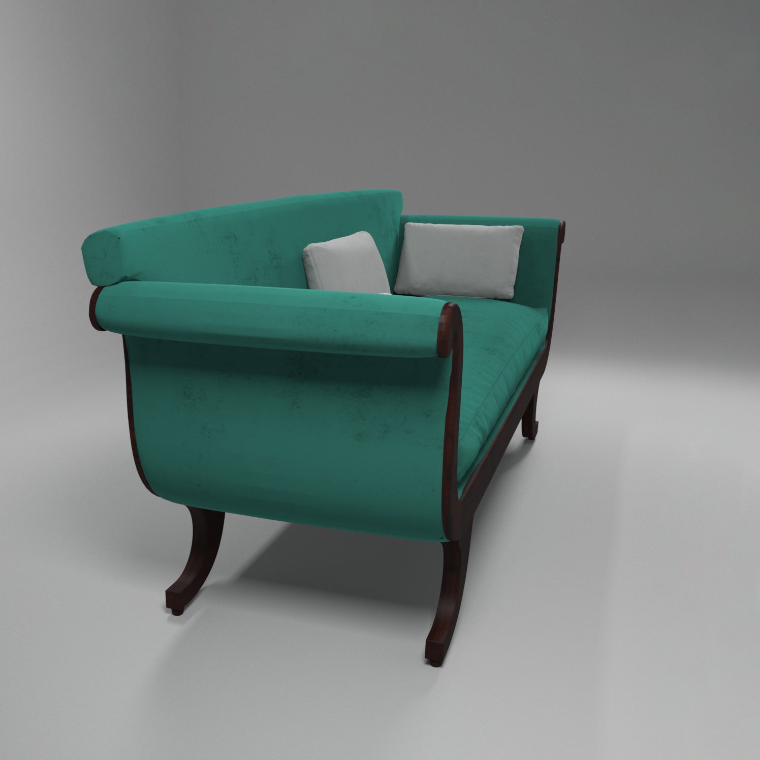 Traditional southern colonial era curved arms and legs 3 seater sofa Sofa