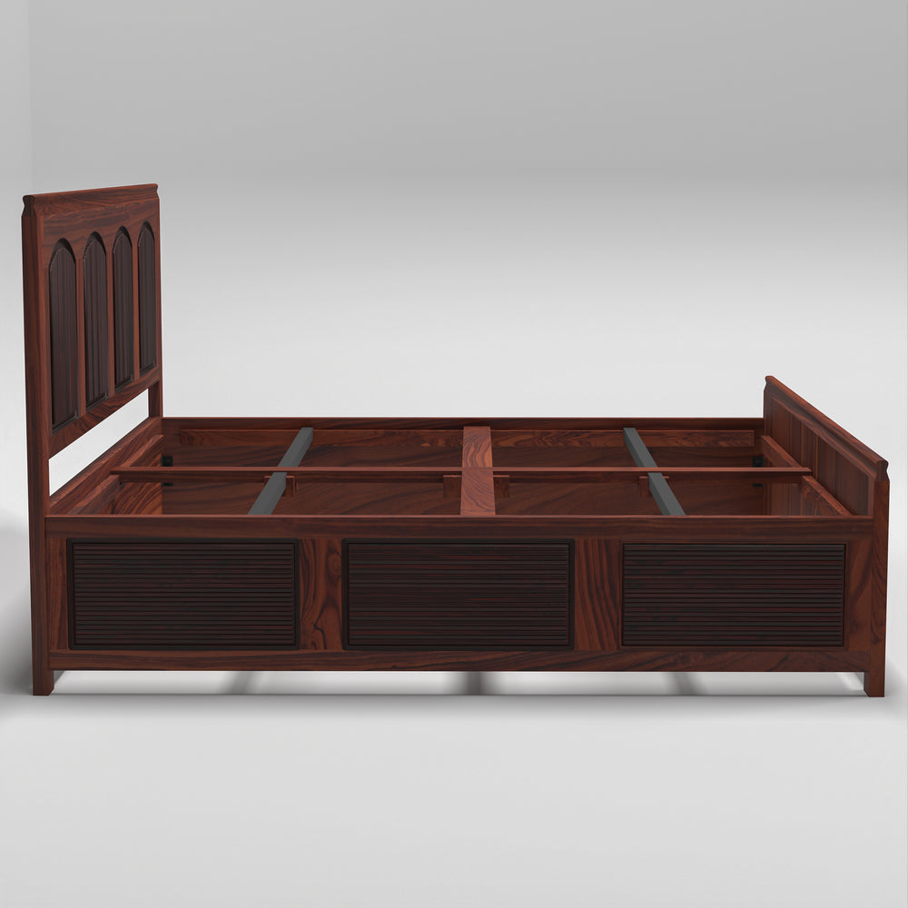 Solid Teak Traditional Bed