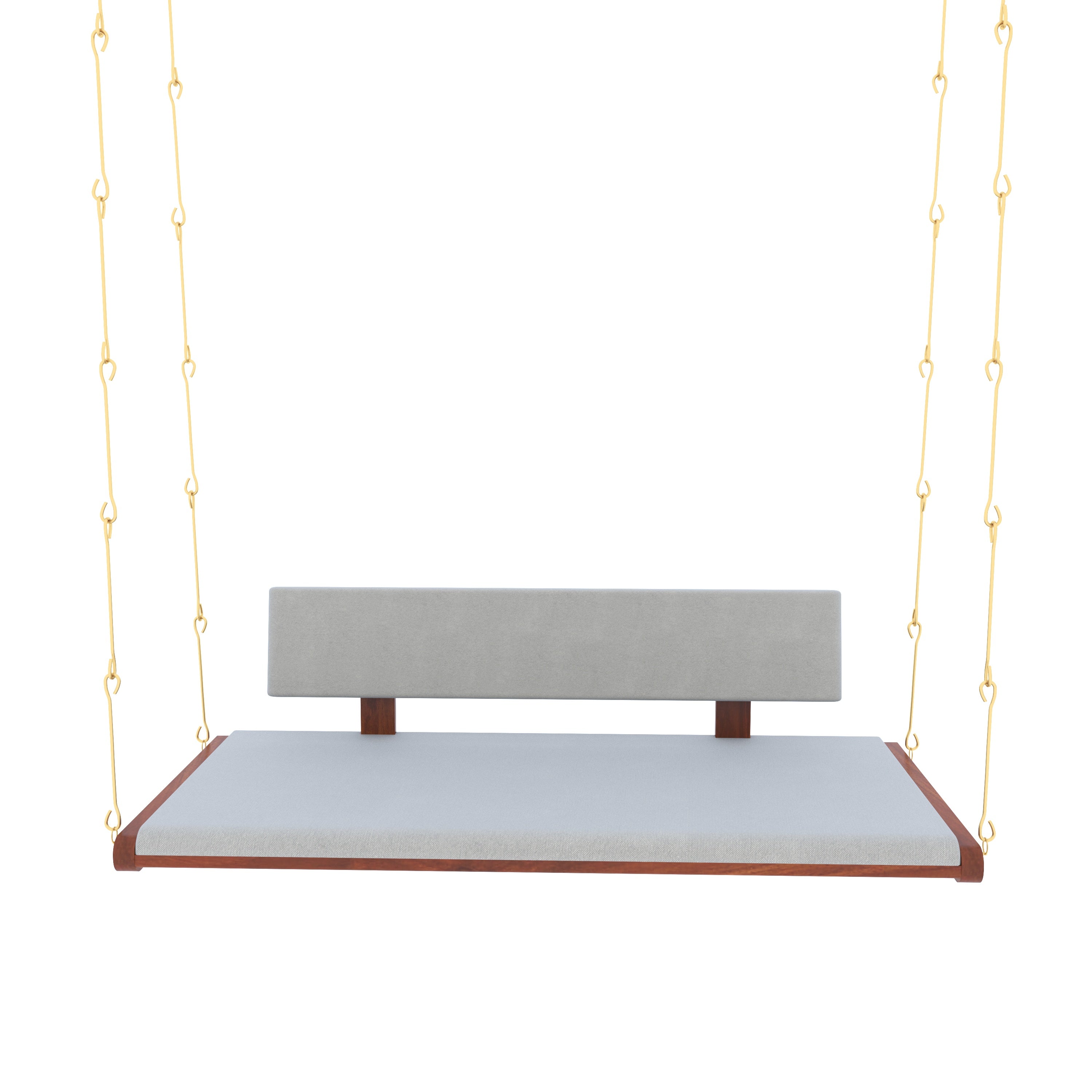 Modern Minimalist Indoor Swing with Cushioned Seating Swing