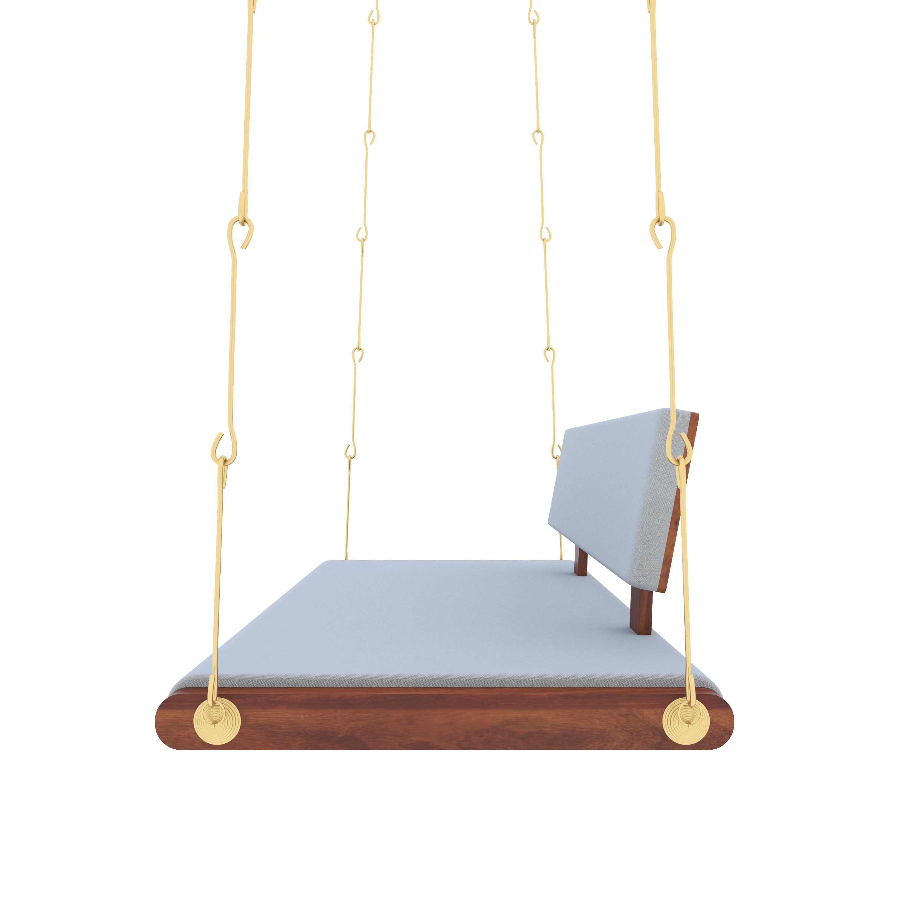Modern Minimalist Indoor Swing with Cushioned Seating Swing