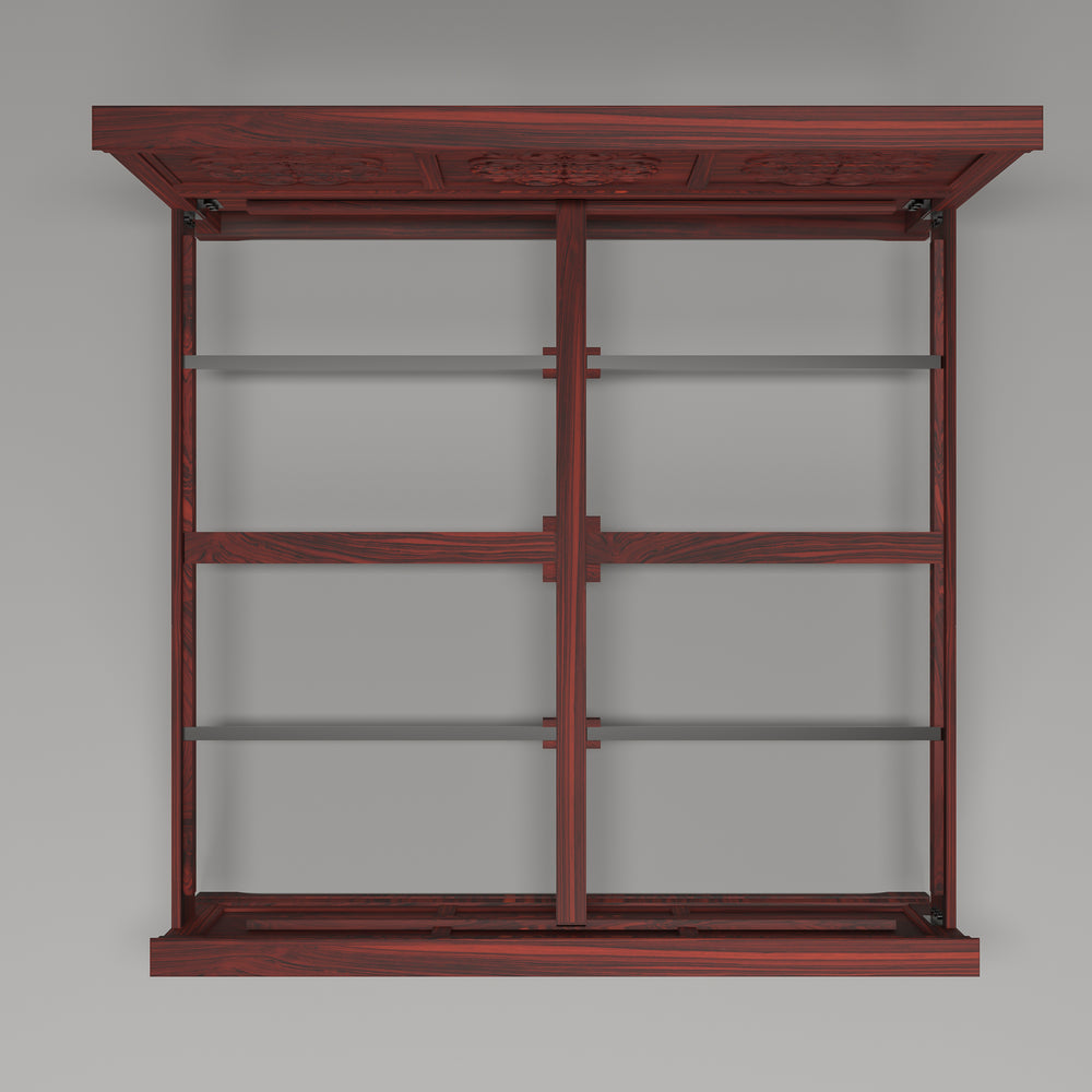Solid wood Flower Carved Bed (Teak wood)