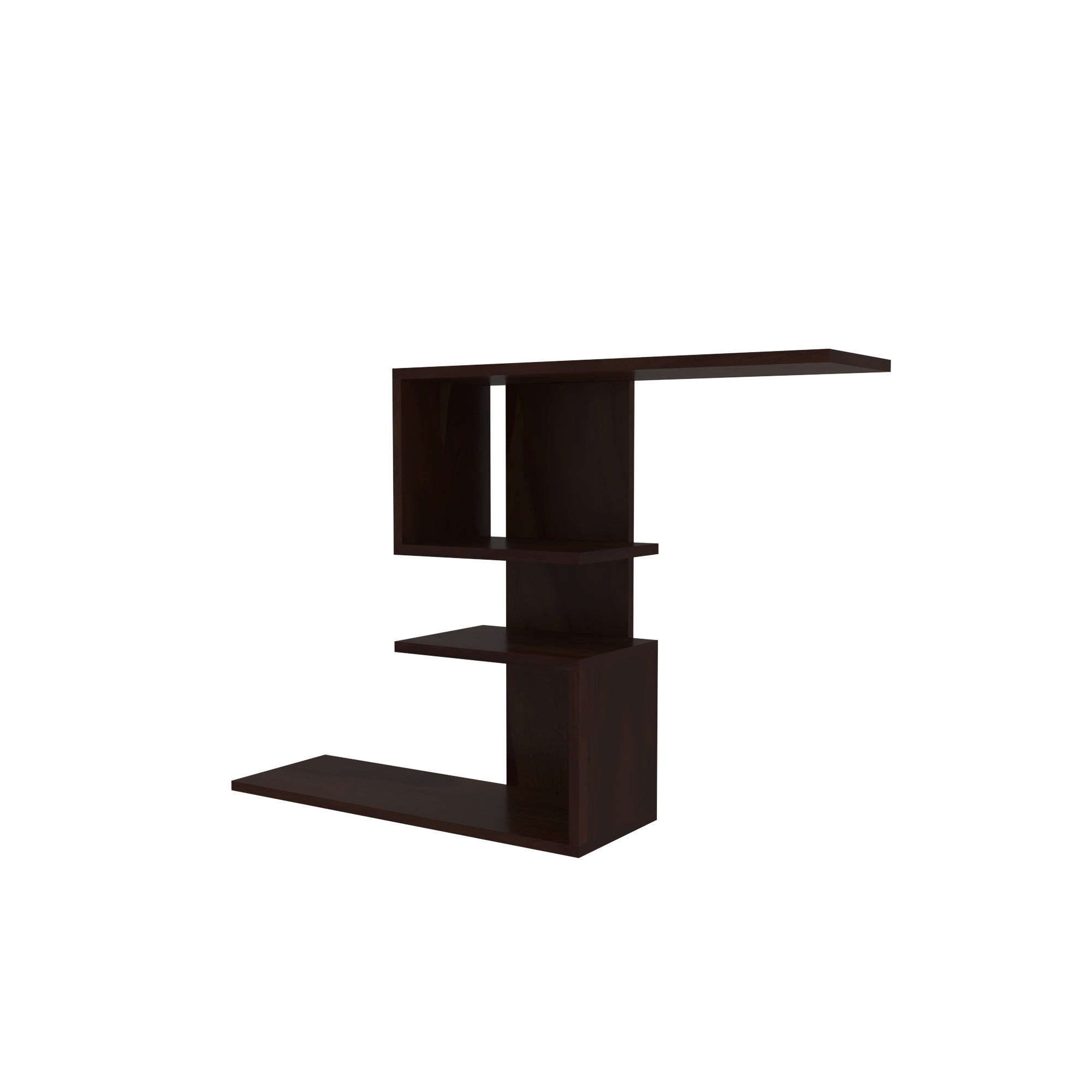 F-Shaped Wall Shelf - Modern Asymmetric Display Rack Wall Rack
