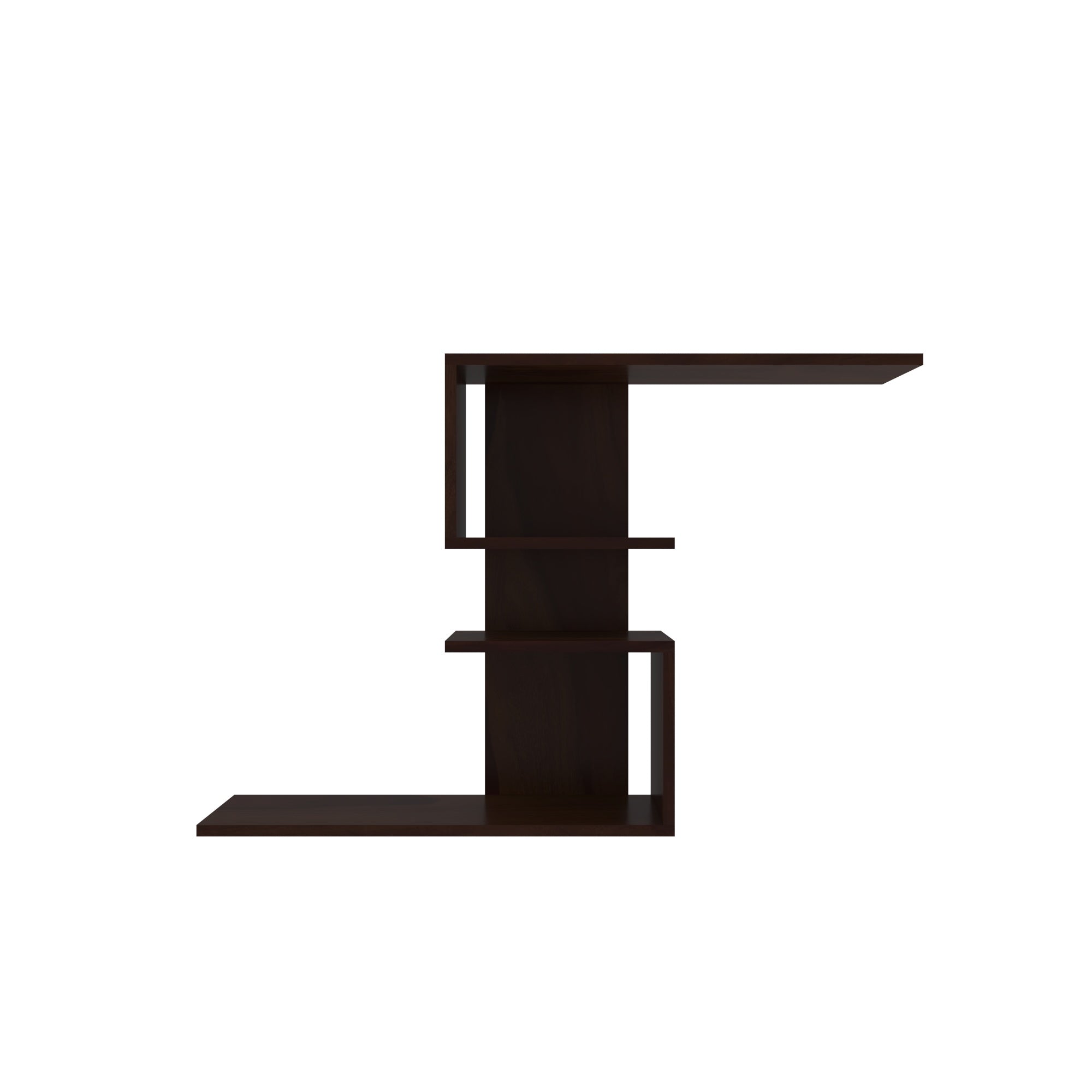 F-Shaped Wall Shelf - Modern Asymmetric Display Rack Wall Rack