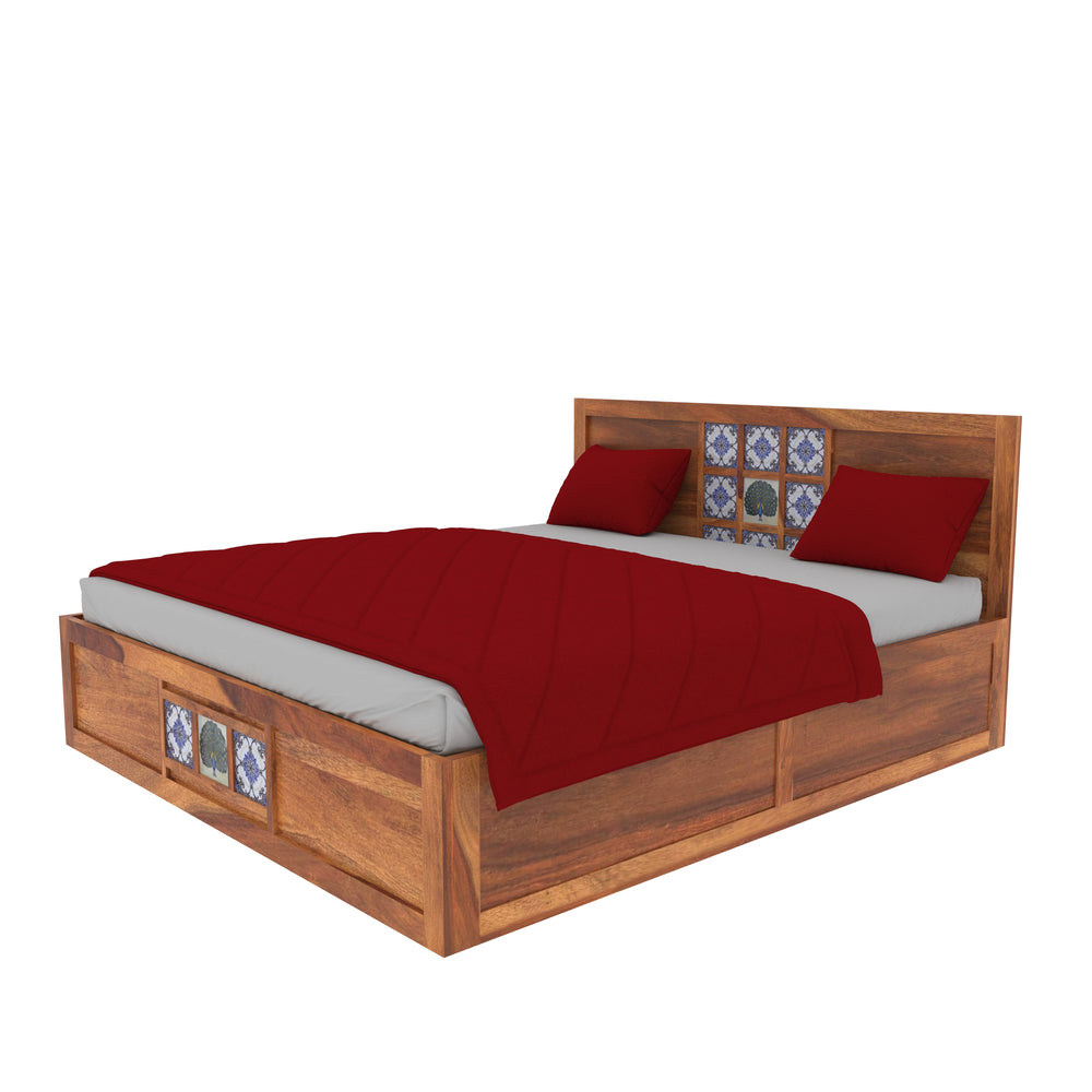 The Timeless tile Craft King Bed with hydraulic storage