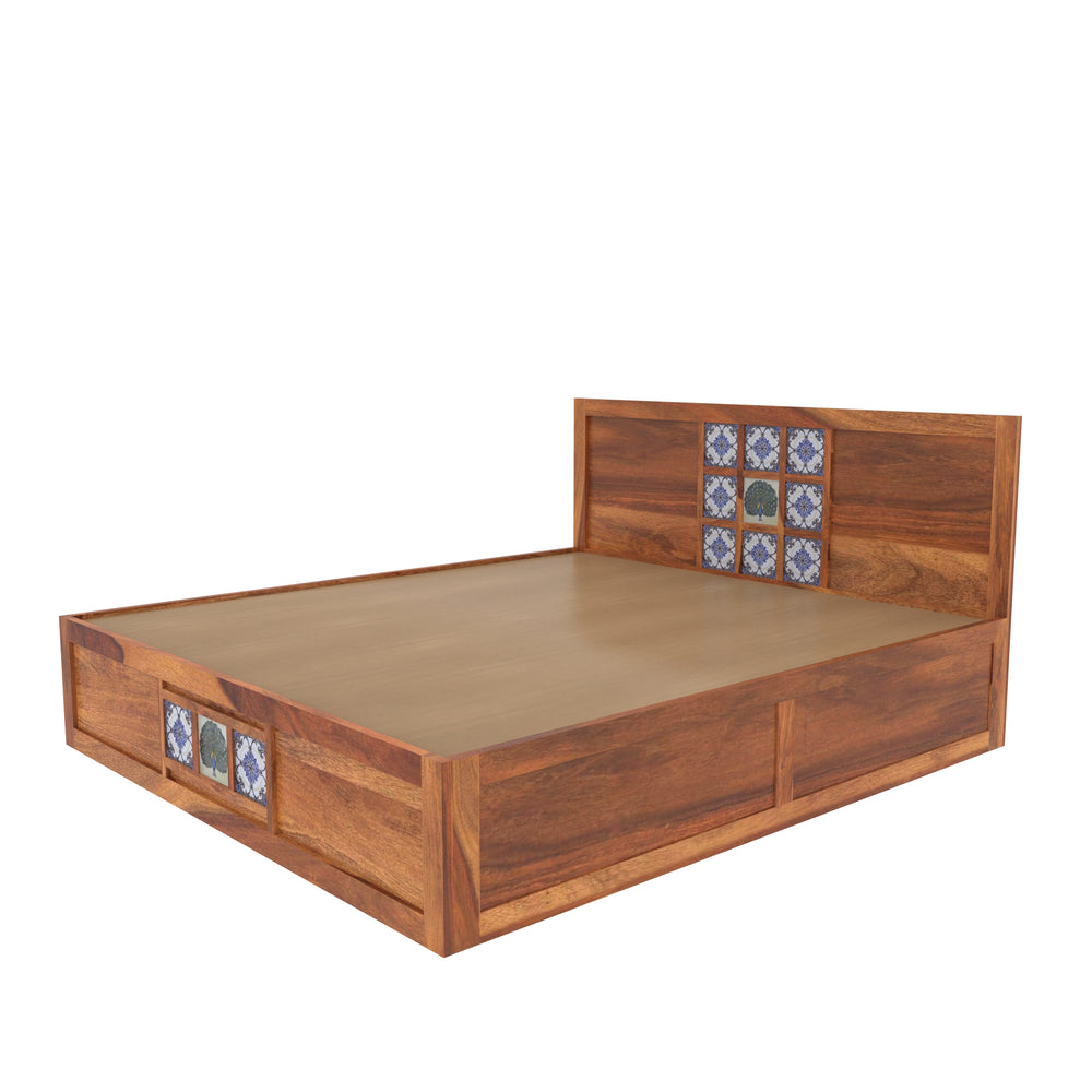 The Timeless tile Craft King Bed with hydraulic storage