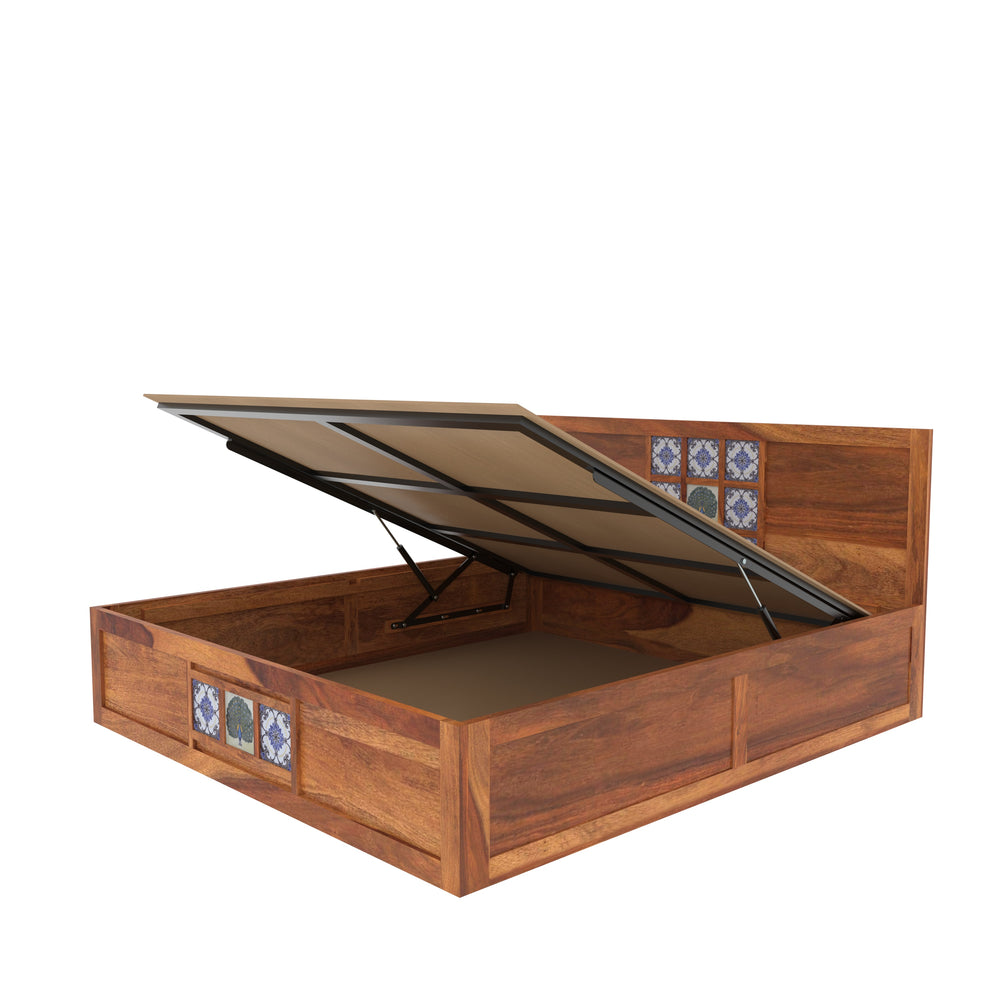 The Timeless tile Craft King Bed with hydraulic storage