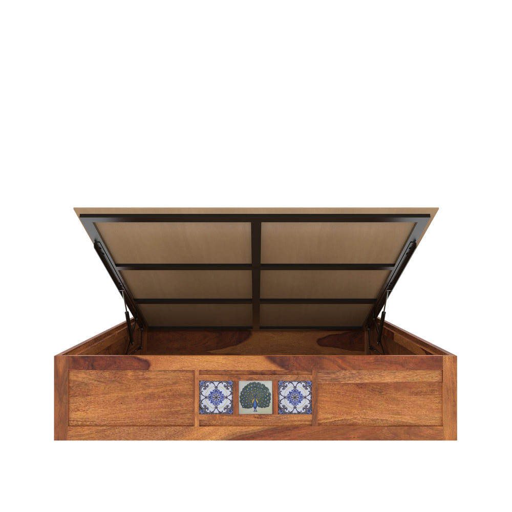 The Timeless tile Craft King Bed with hydraulic storage
