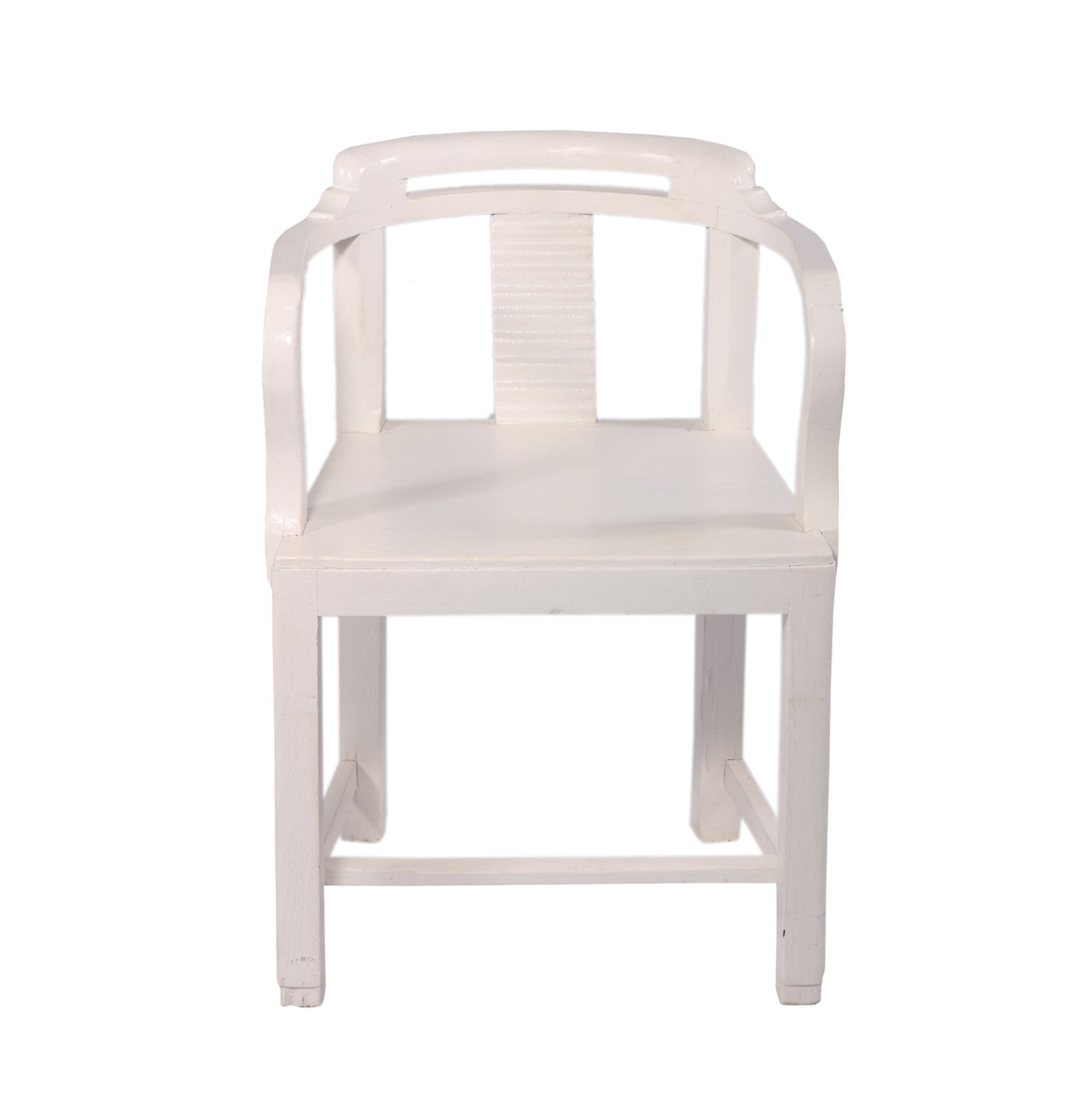White Finish Arm Chair Arm Chair