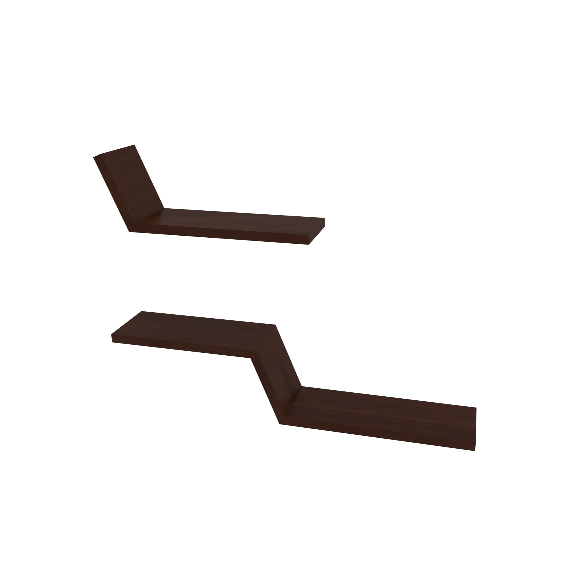 Stepped Wall Shelf - Modern Floating Display Rack Wall Rack