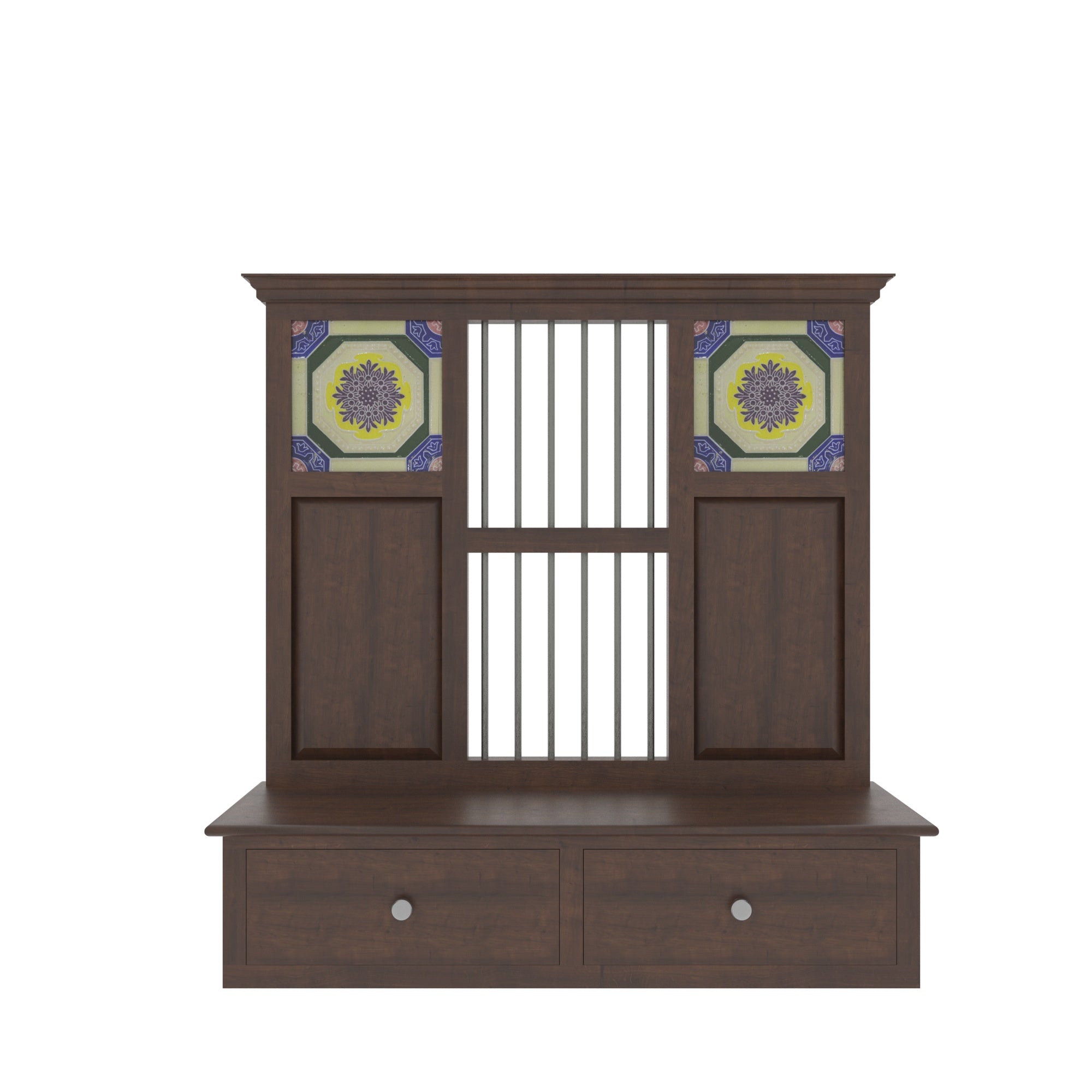 Traditional Panelled Wall Console Wall Rack