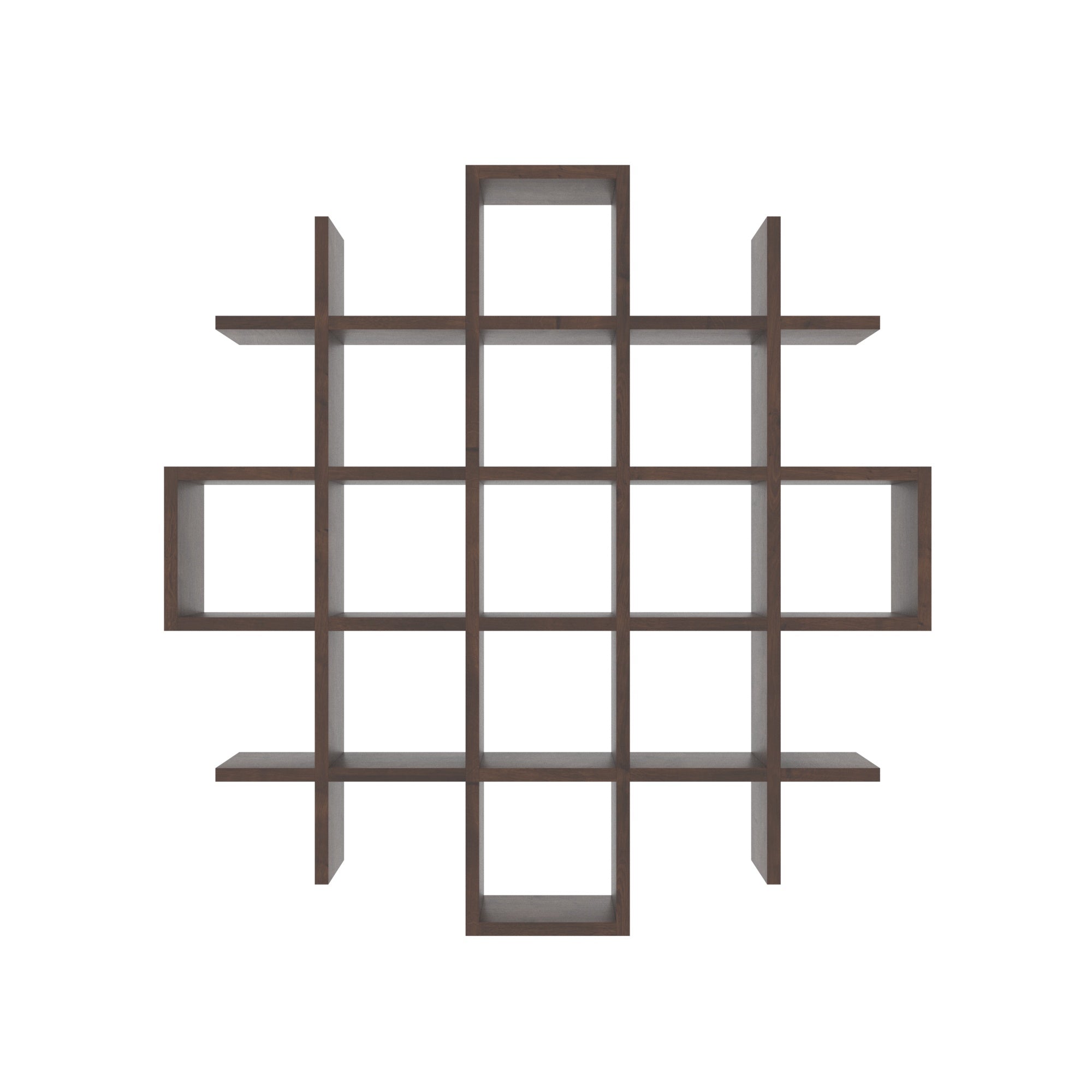 Contemporary Grid Wall Shelf Wall Rack