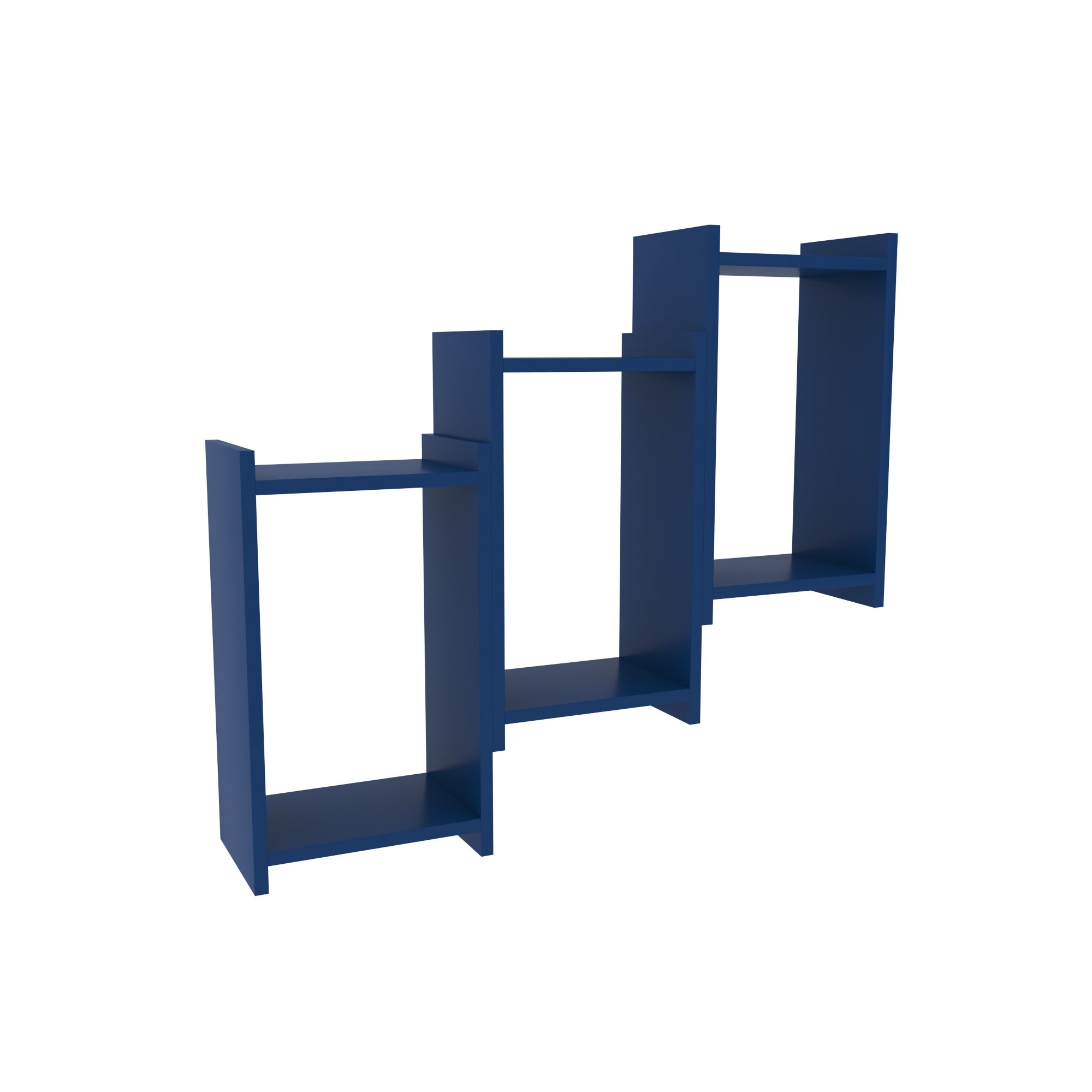 Ascending Box Wall Shelf - Modern Stepped Display Unit Wall Rack