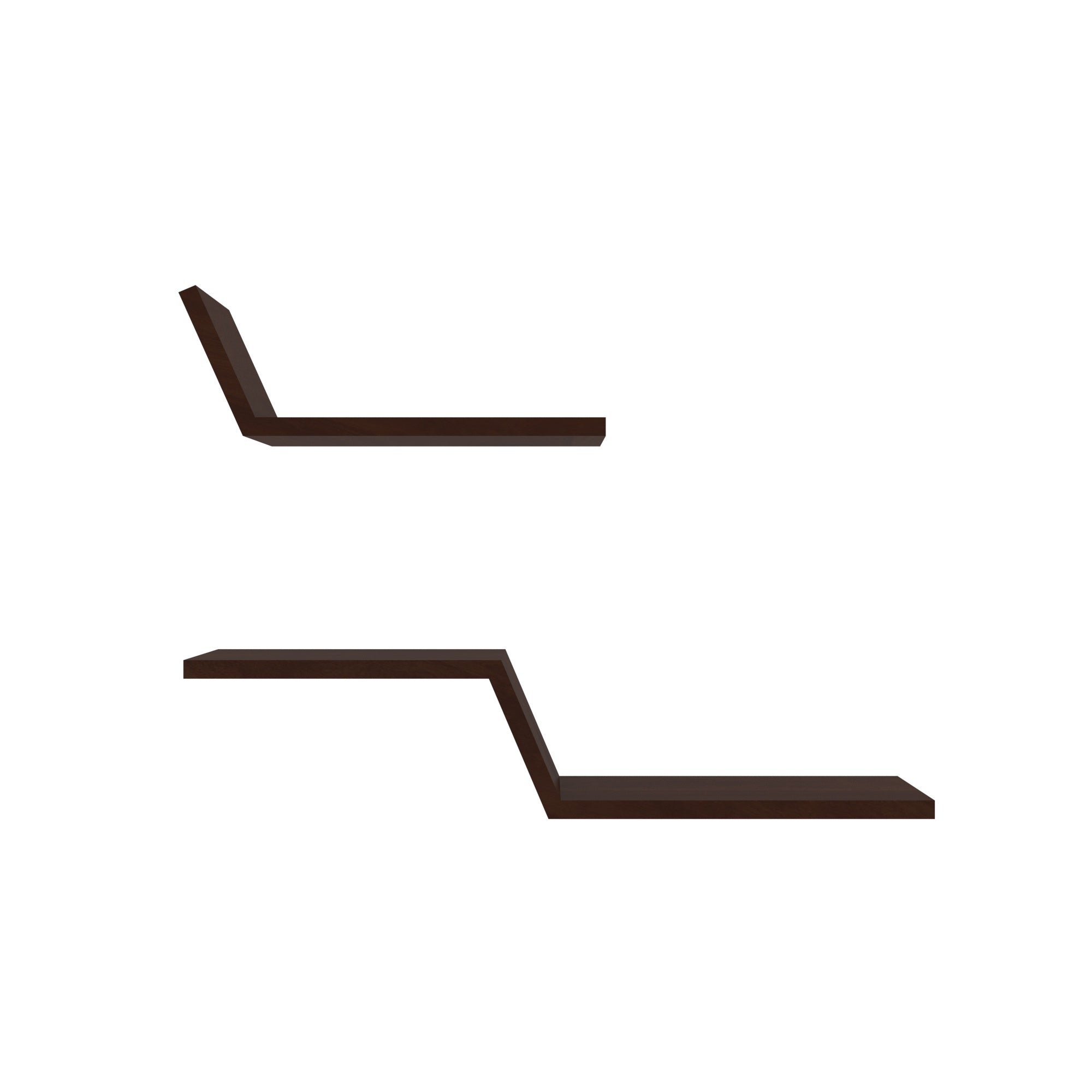 Stepped Wall Shelf - Modern Floating Display Rack Wall Rack