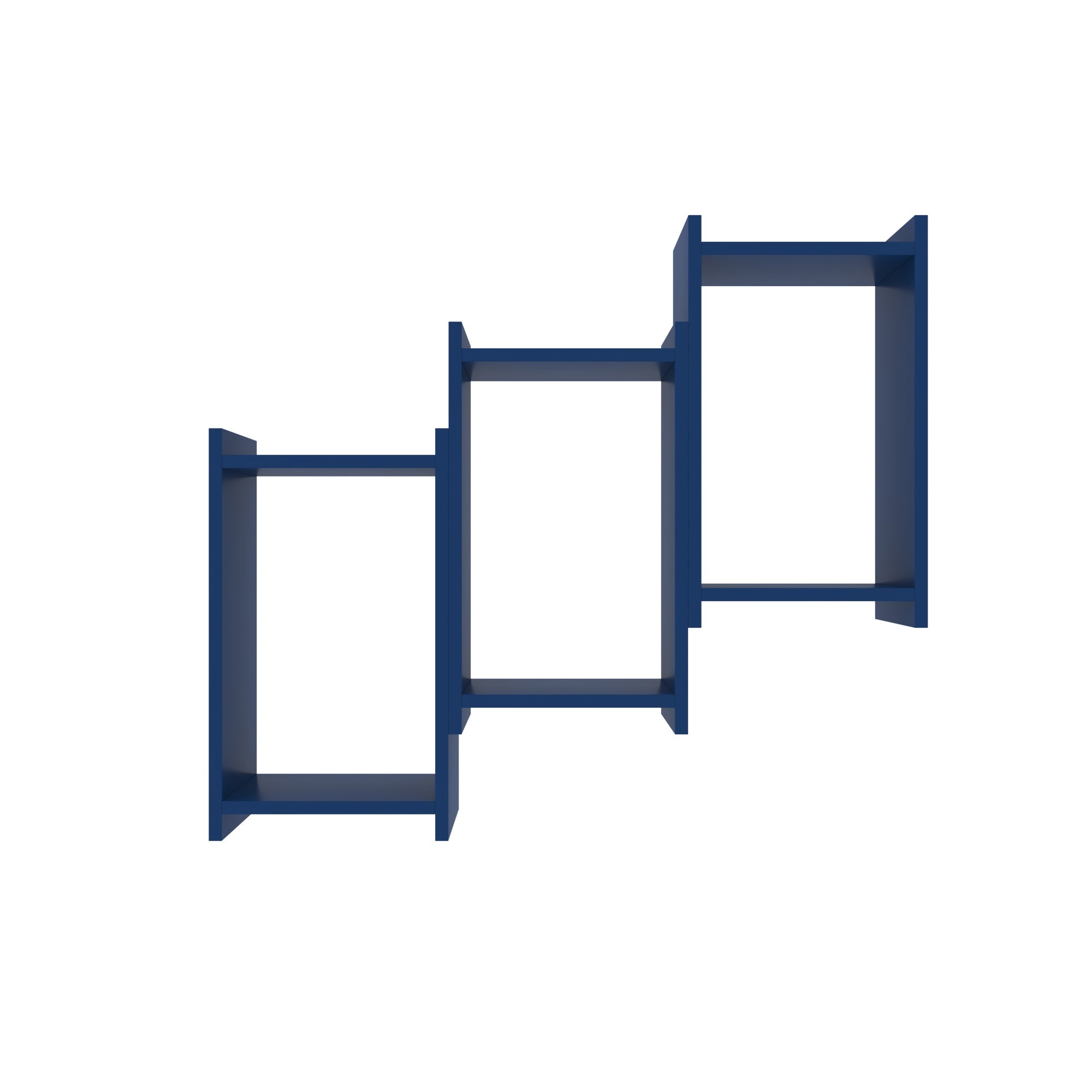 Ascending Box Wall Shelf - Modern Stepped Display Unit Wall Rack