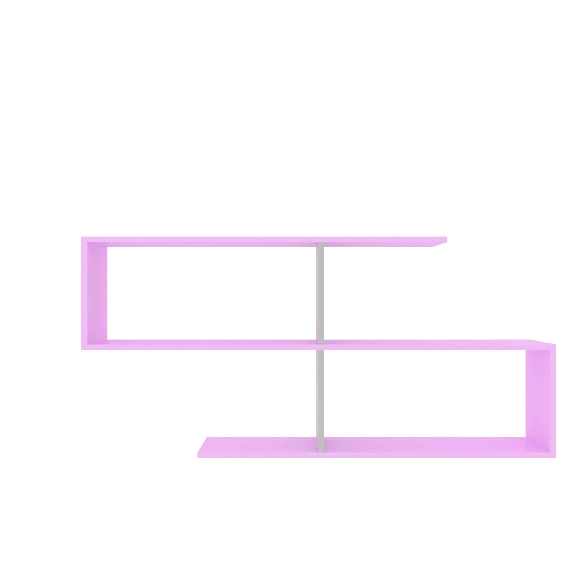 S-Shaped Wall Shelf - Modern Floating Display Unit Wall Rack