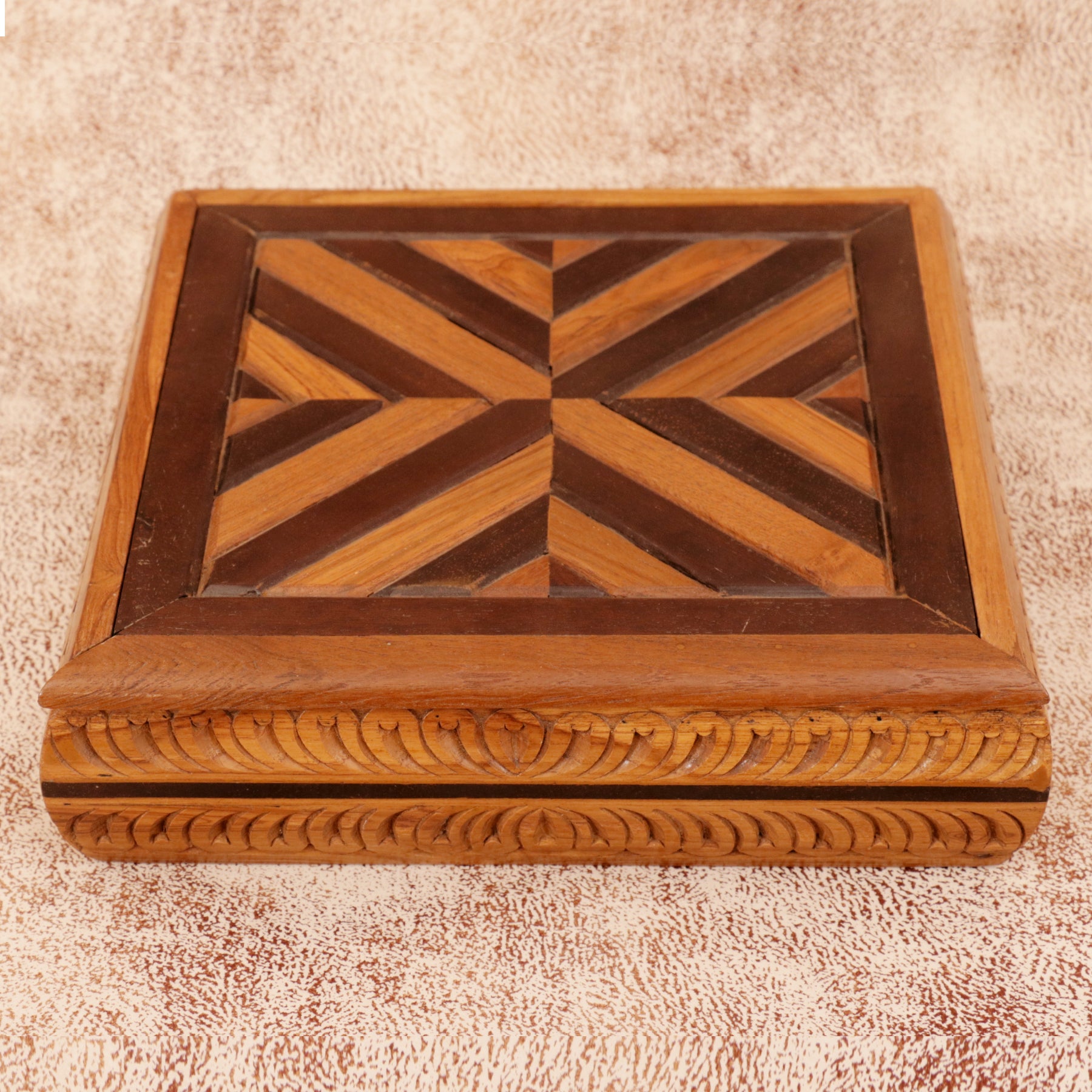Five Compartment Box Wooden Box