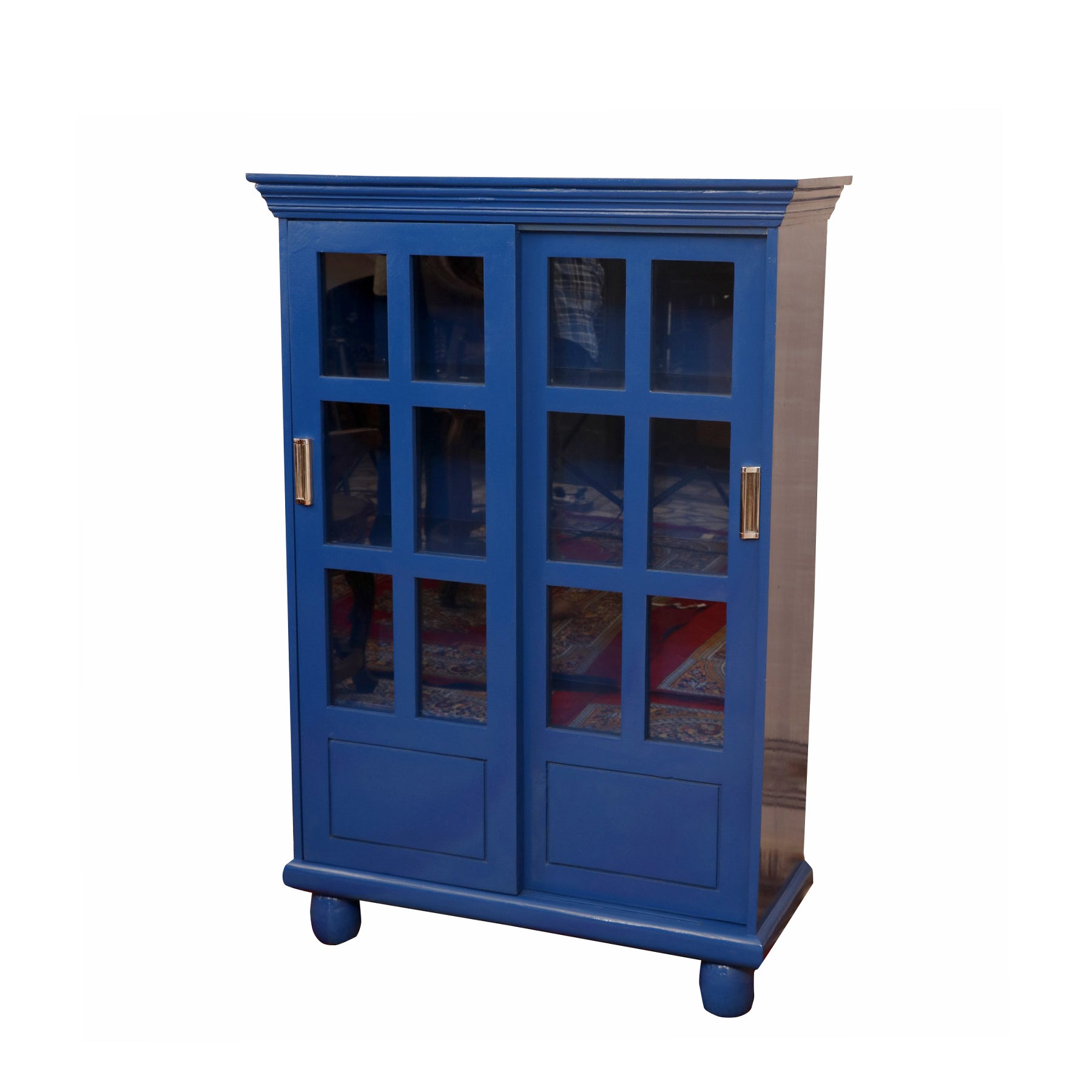 Uber Modish Blue Display Cabinet Showcase