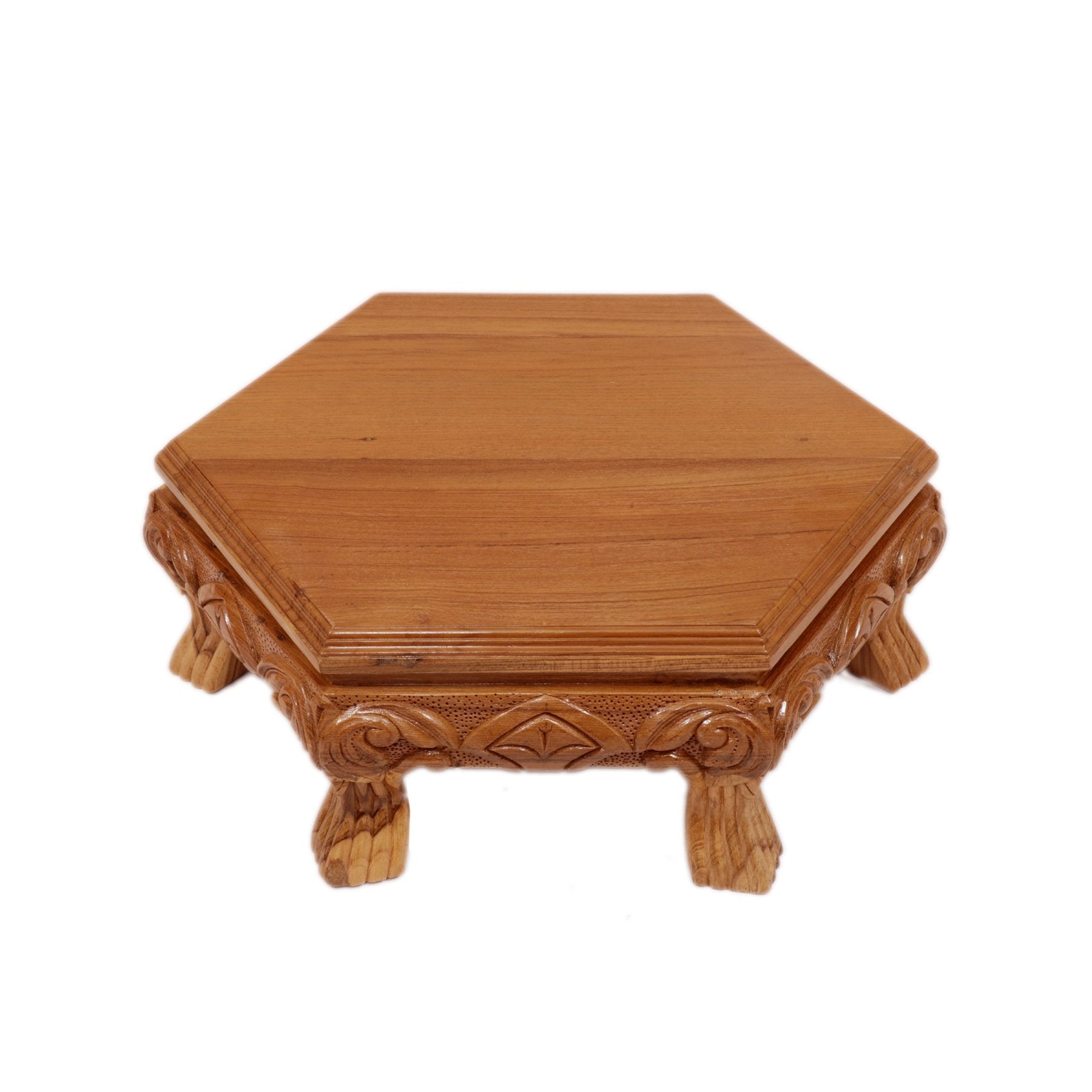 Bhasat Hexagonal Teak Wood Traditional Bajot Default Title Bajot